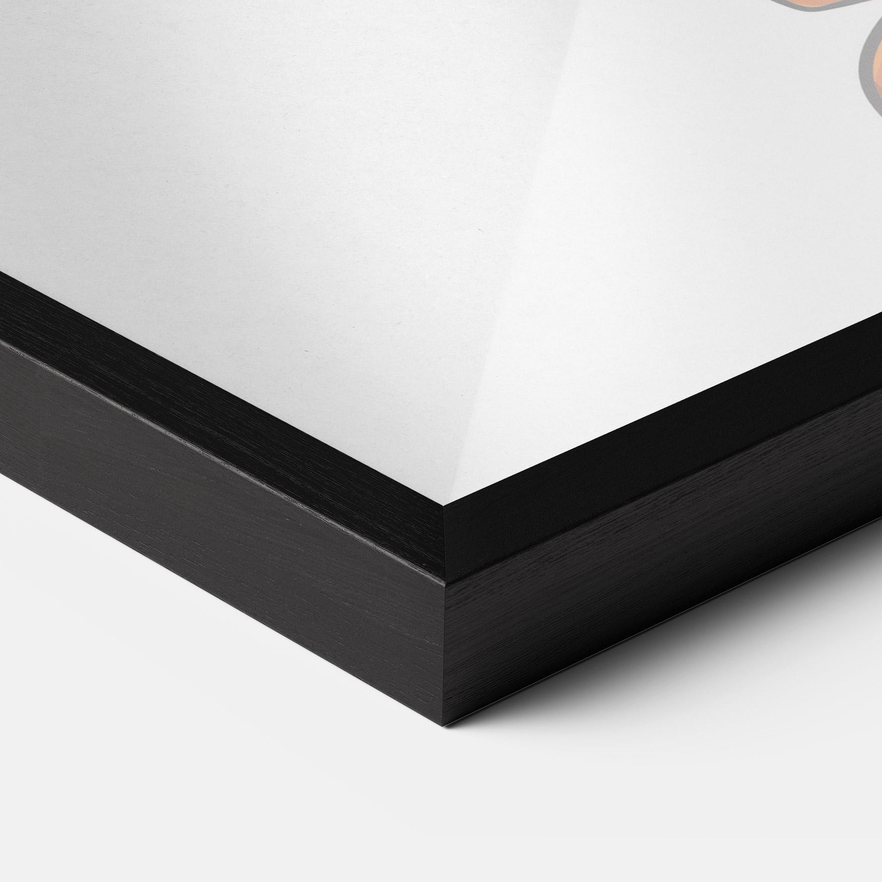 Keretezett Poszter Grey Orange Glove mockup 3