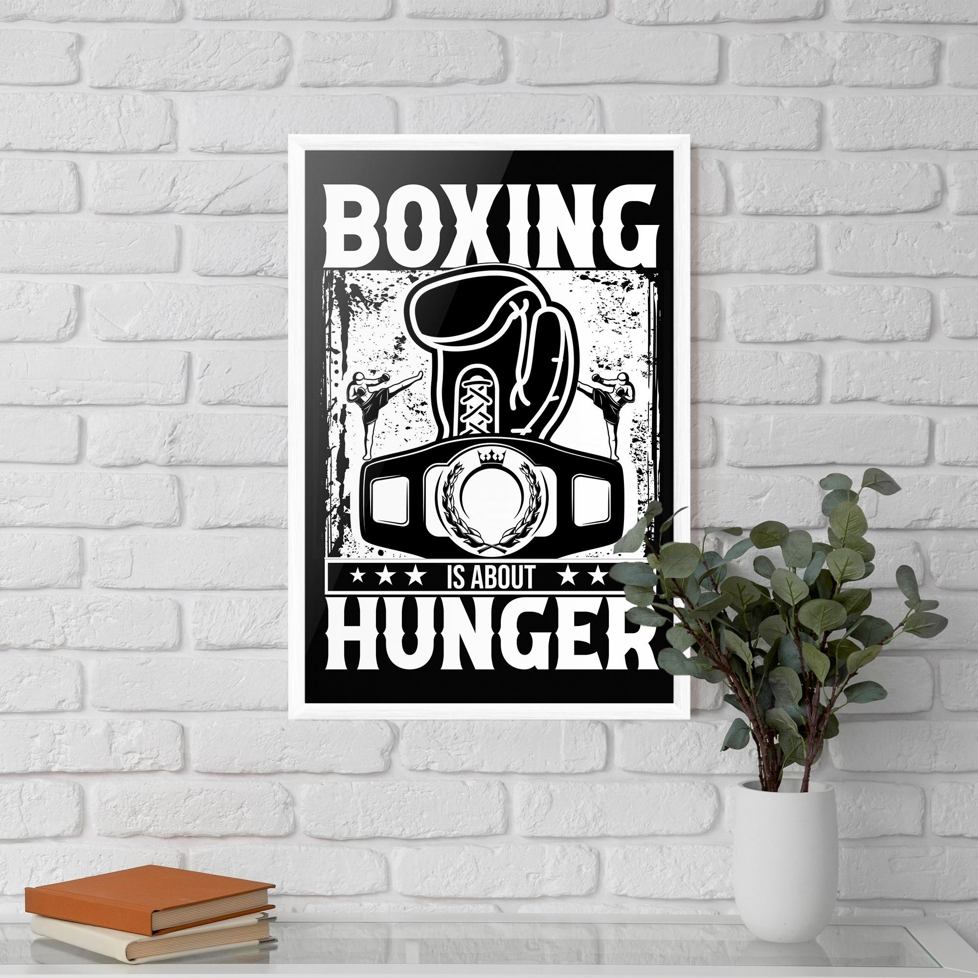 Keretezett Poszter Boxing Hunger mockup 5