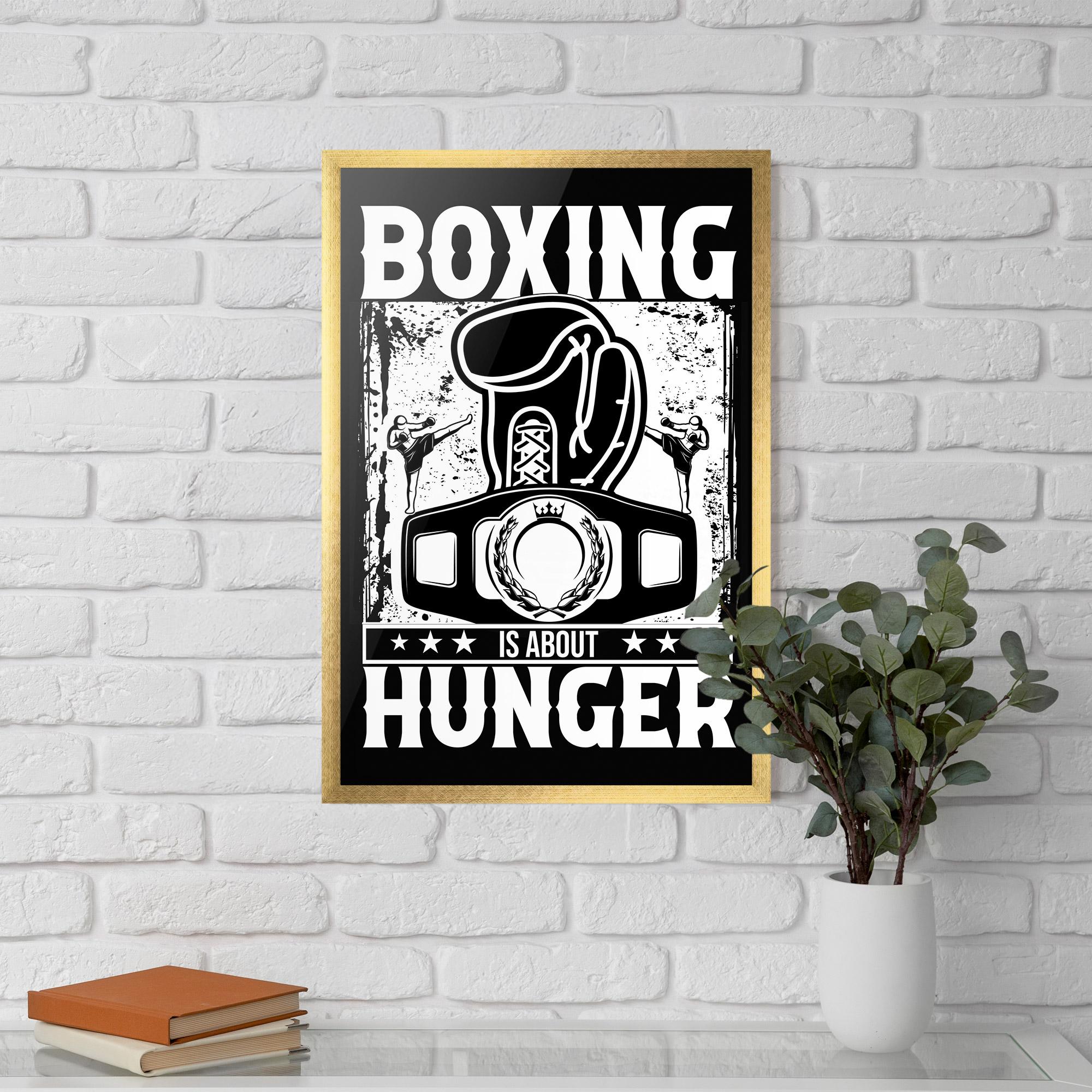 Keretezett Poszter Boxing Hunger mockup 5