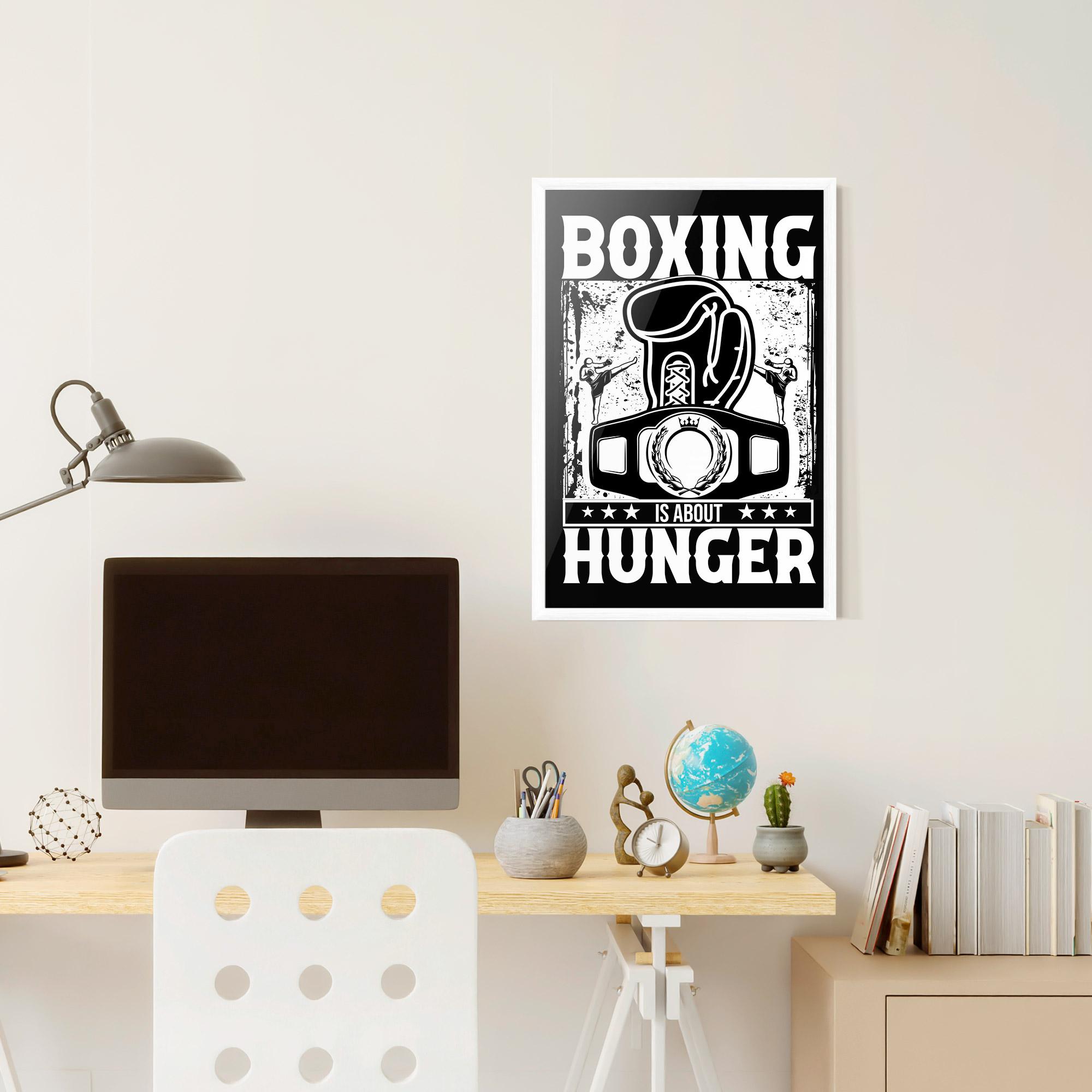 Keretezett Poszter Boxing Hunger mockup 6