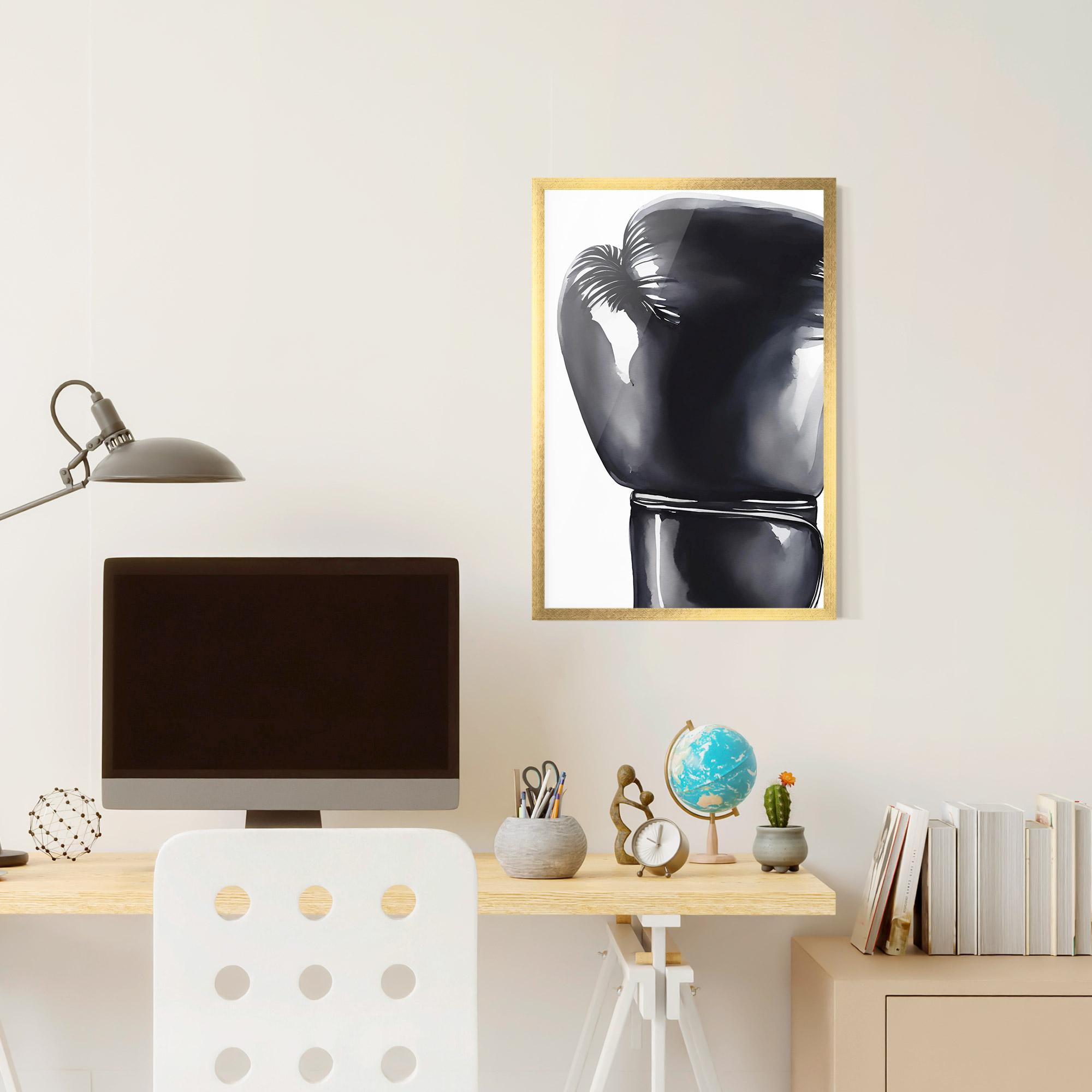 Keretezett Poszter Black Box Glove mockup 6