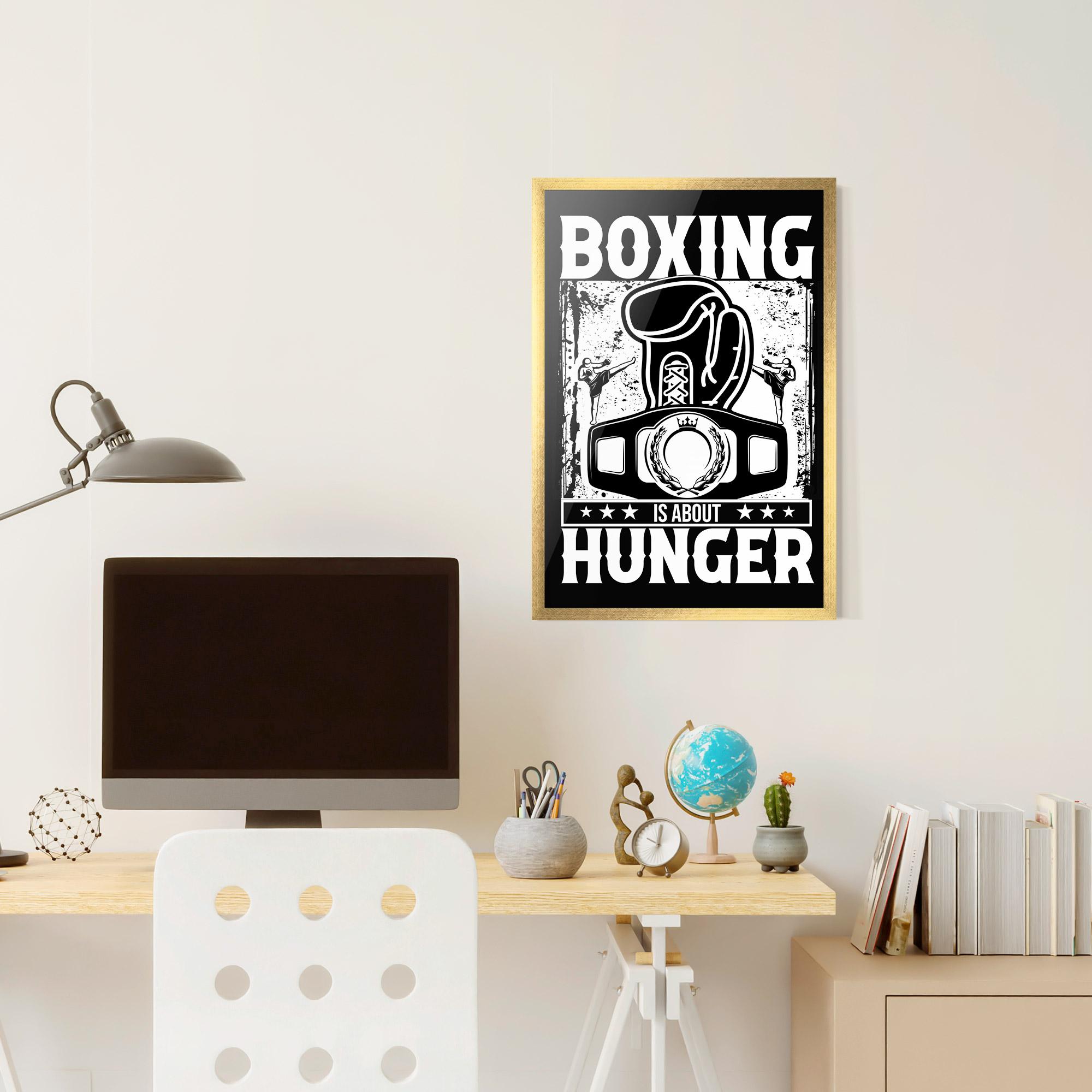 Keretezett Poszter Boxing Hunger mockup 6