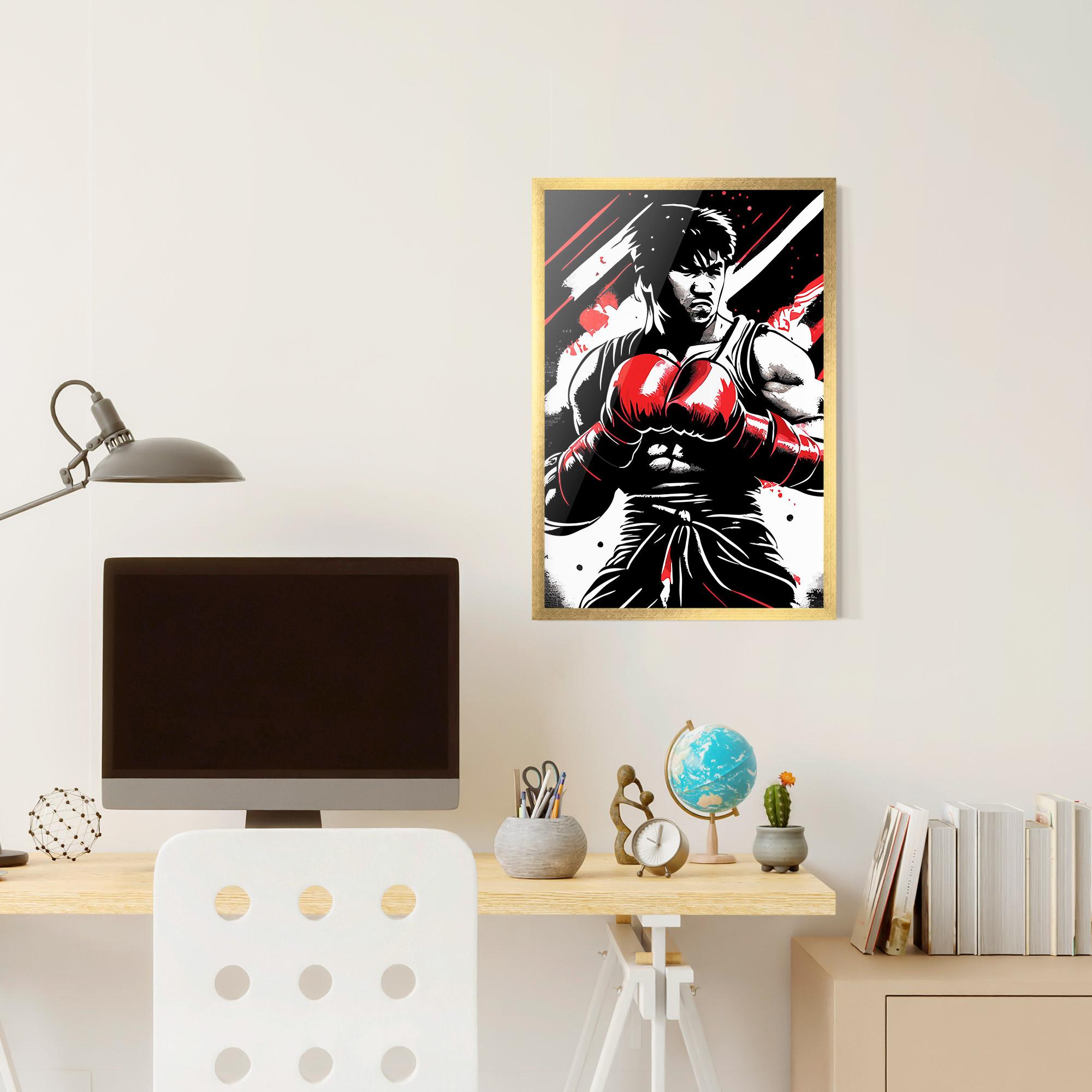 Keretezett Poszter Glove Video Game mockup 6