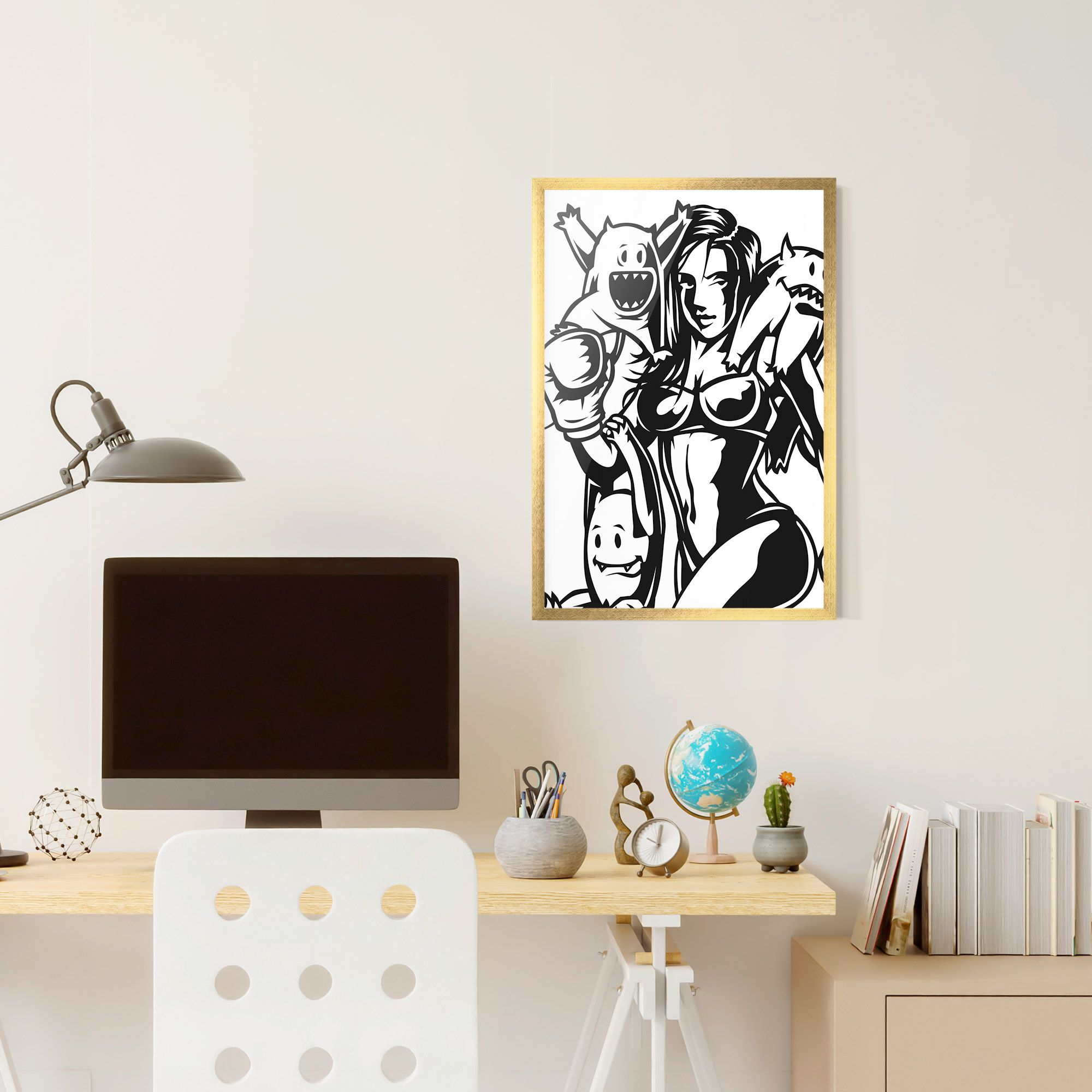 Woman Boxing mockup 6