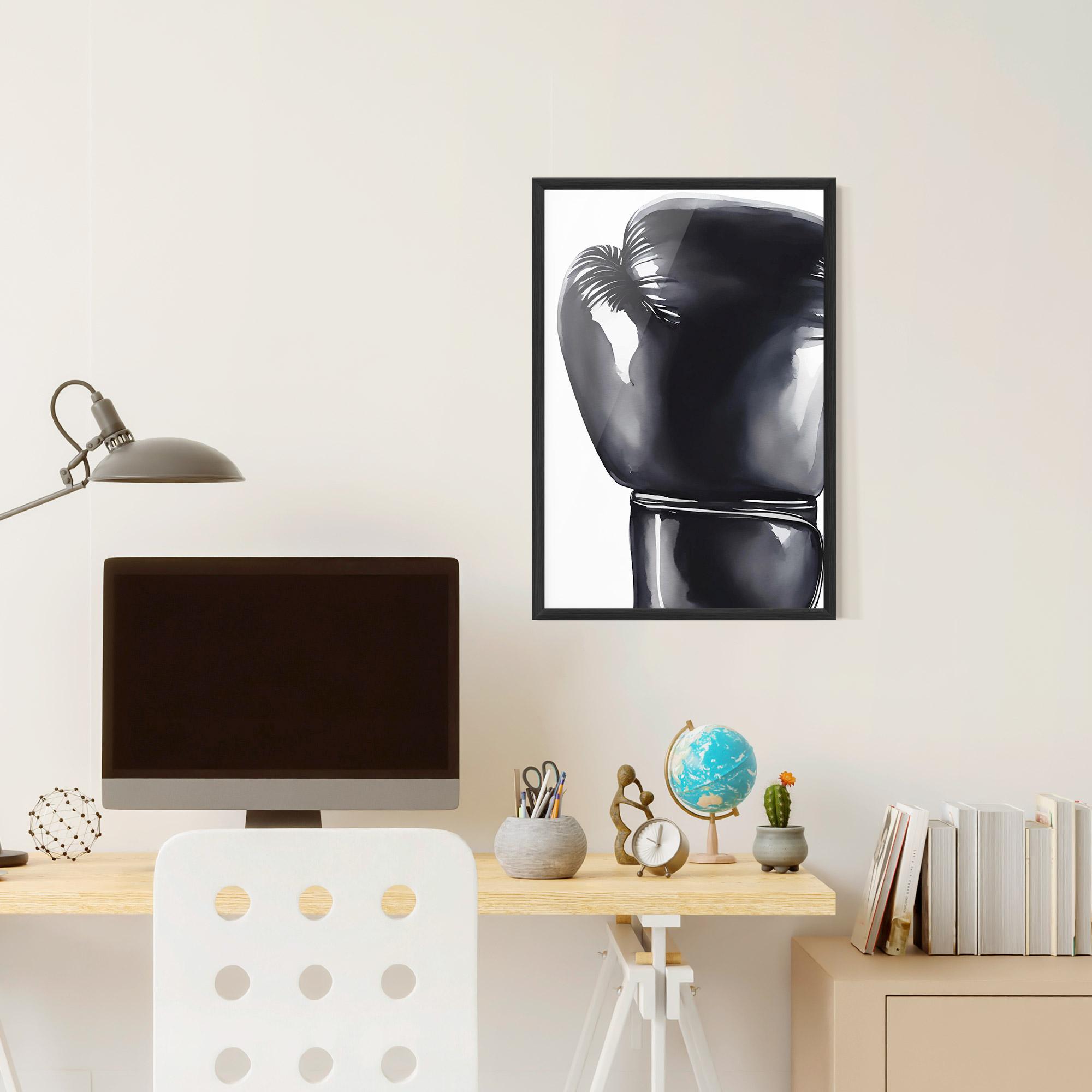 Keretezett Poszter Black Box Glove mockup 6