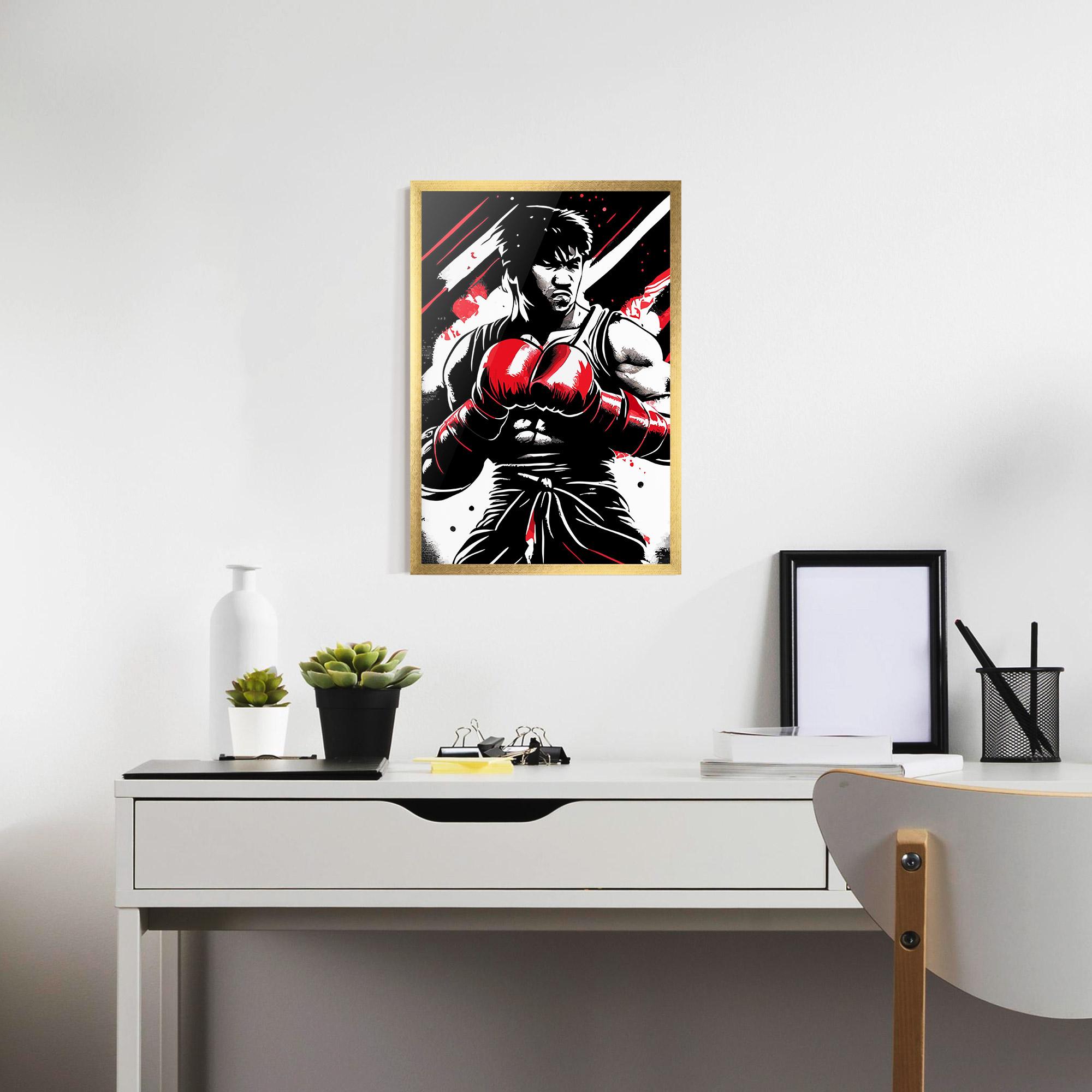 Keretezett Poszter Glove Video Game mockup 7