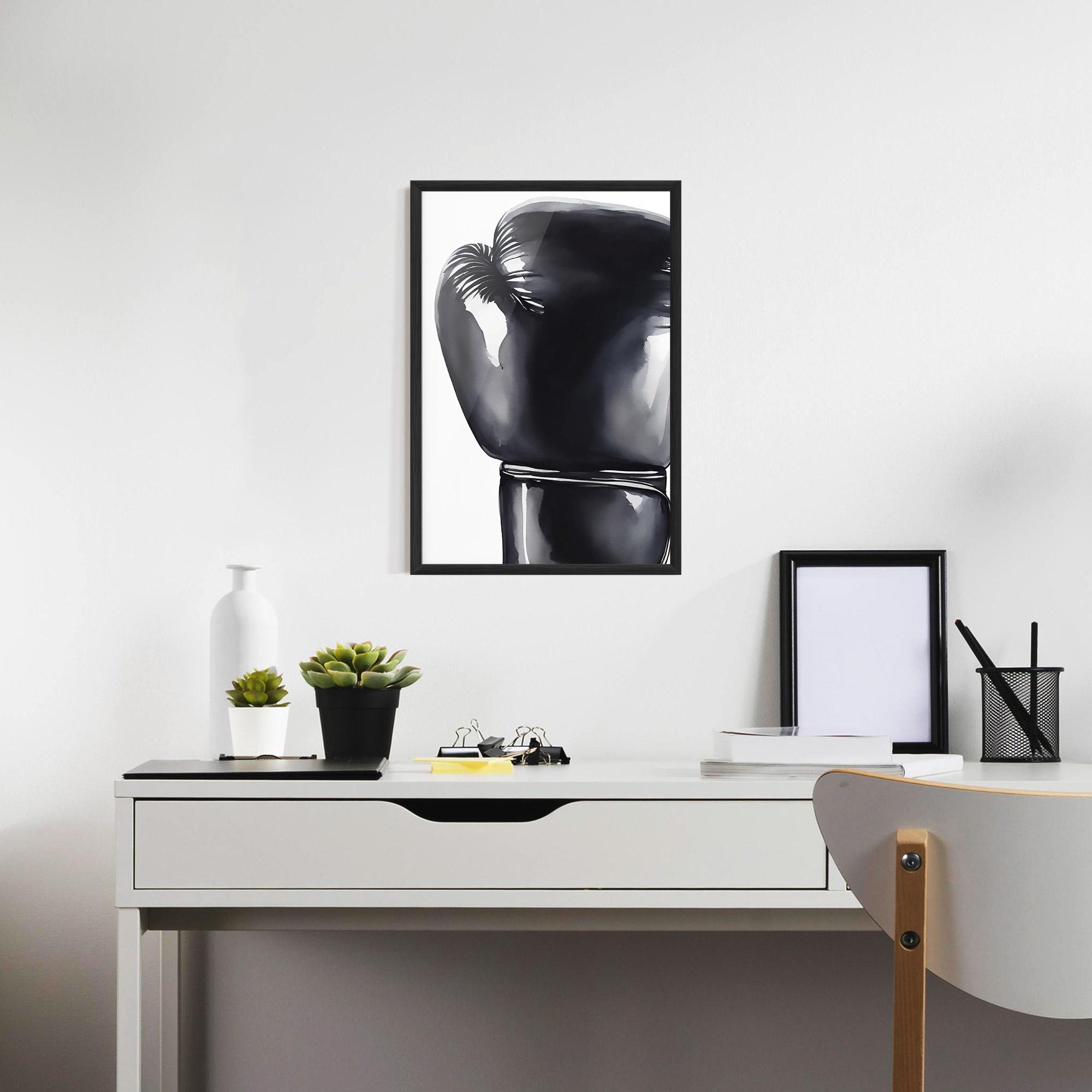 Keretezett Poszter Black Box Glove mockup 7