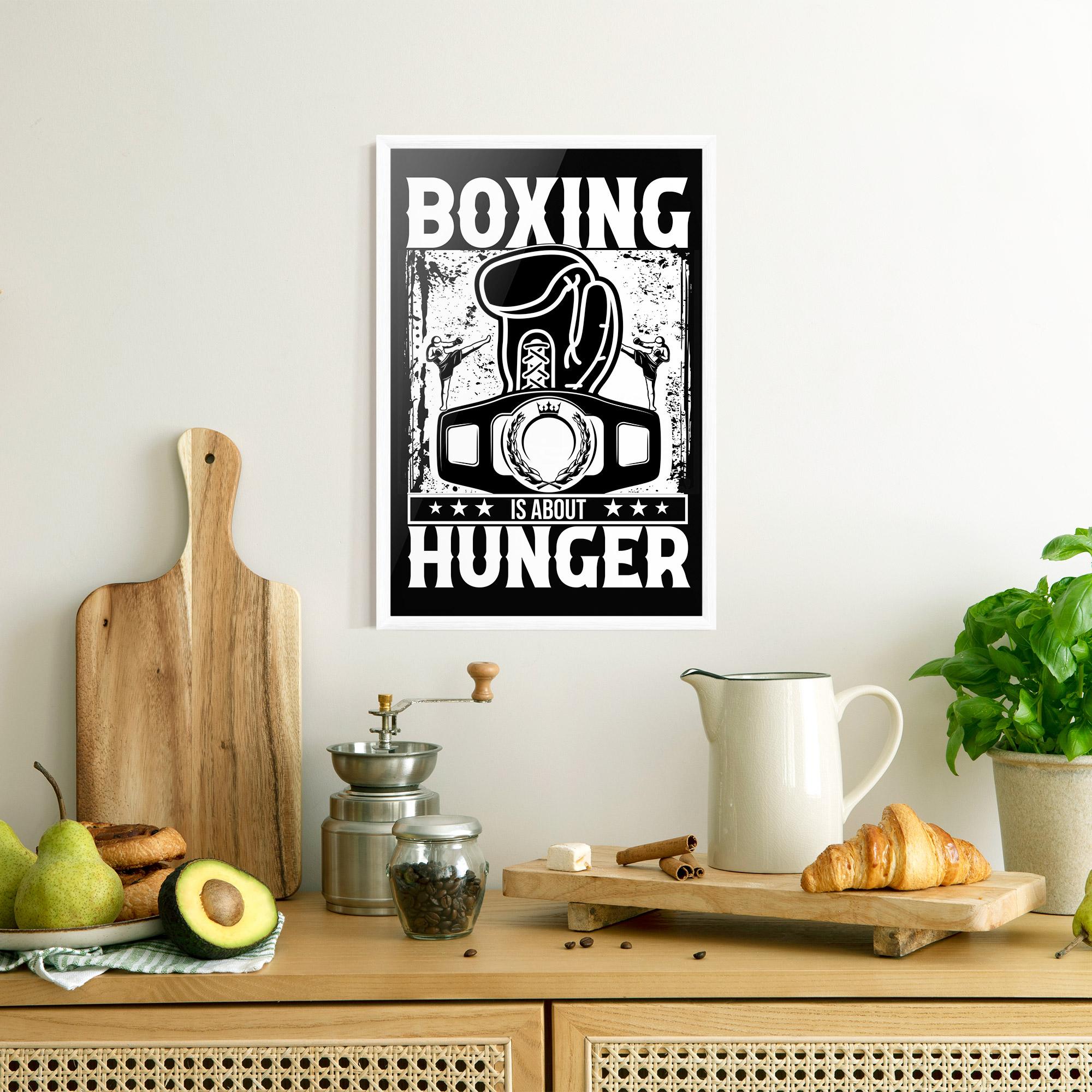 Keretezett Poszter Boxing Hunger mockup 8