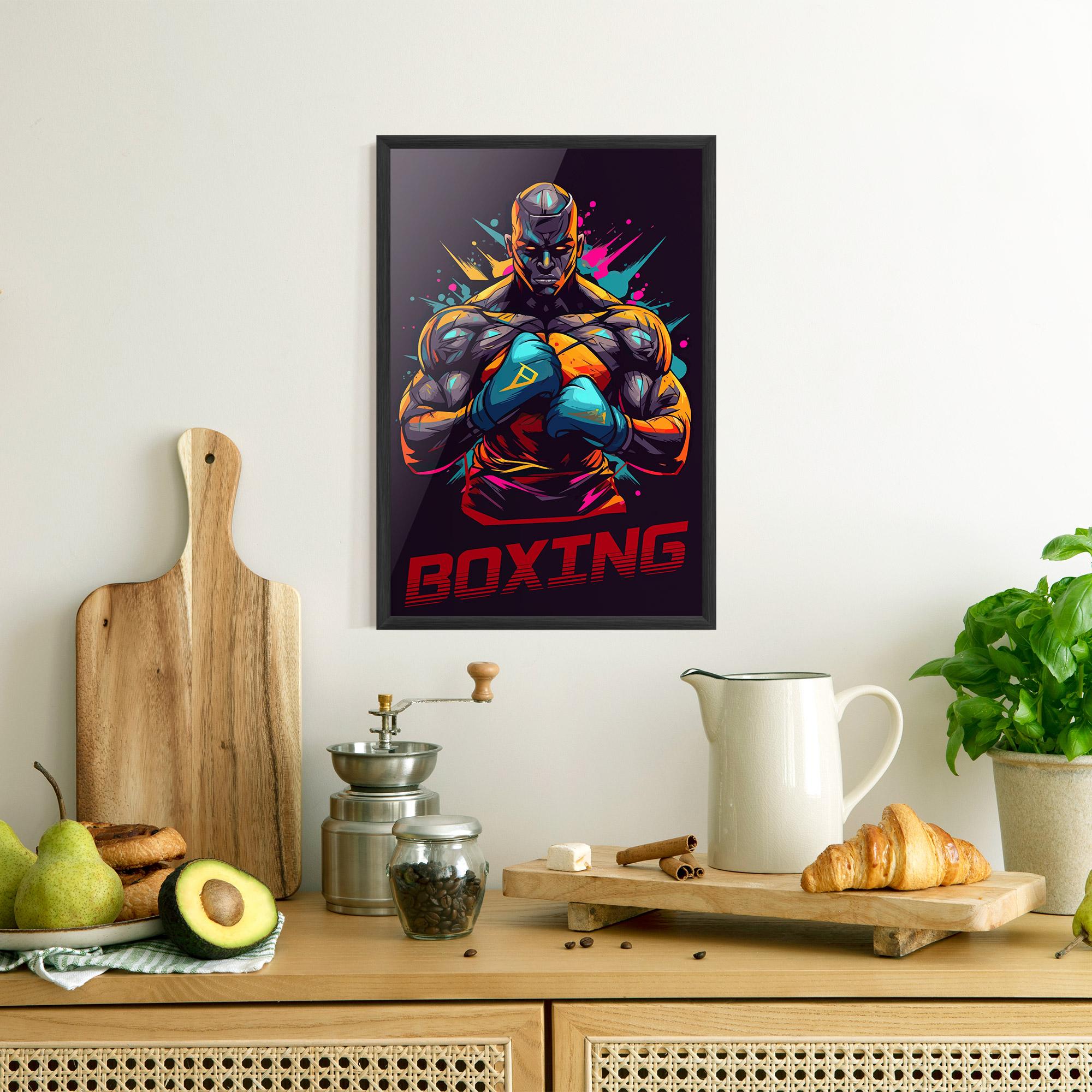 Keretezett Poszter Boxing Strong mockup 8