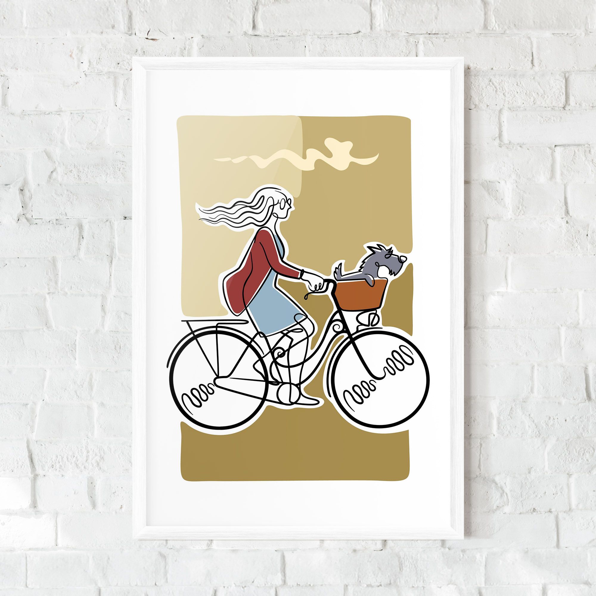 Dog On Bike mockup 0