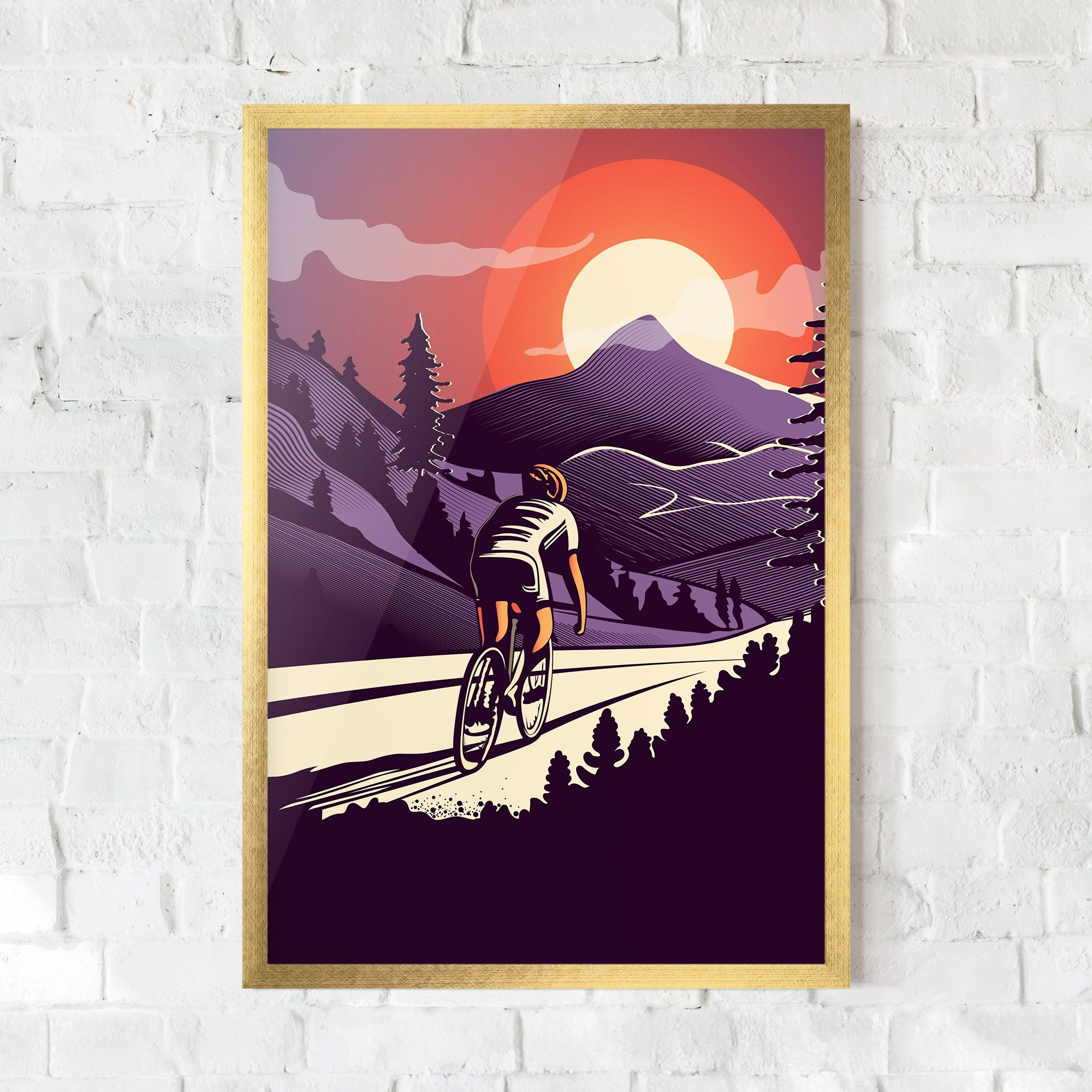 Cycling Sunset mockup 0