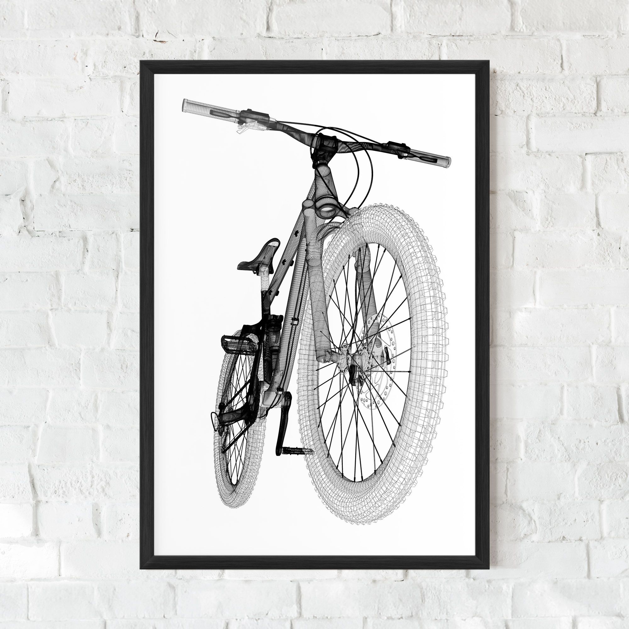 Mountain Bicycle 3d Model mockup 0