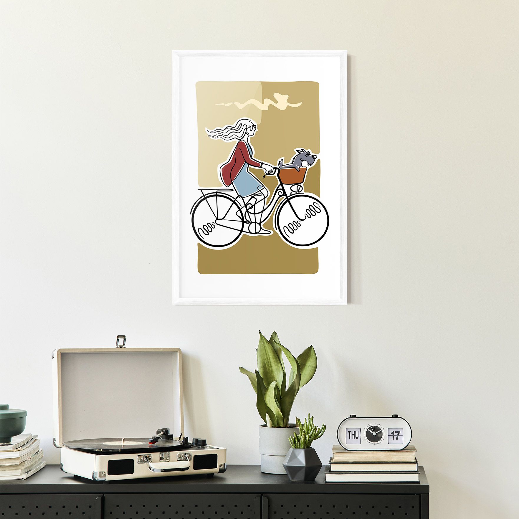Dog On Bike mockup 2