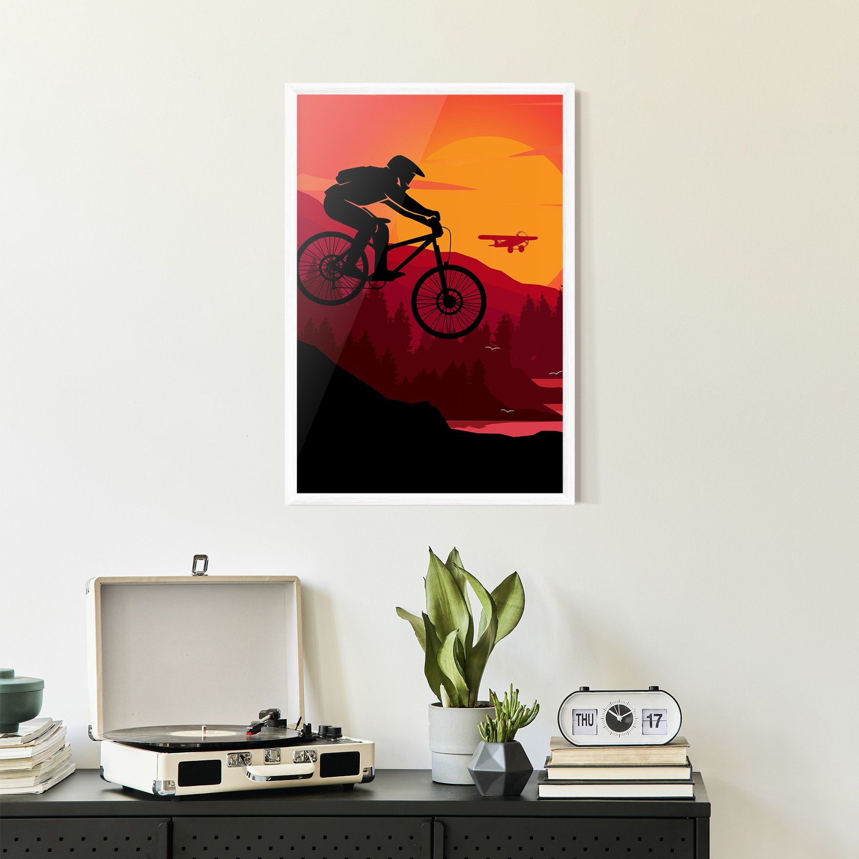 Mountain Bike Sunset mockup 2