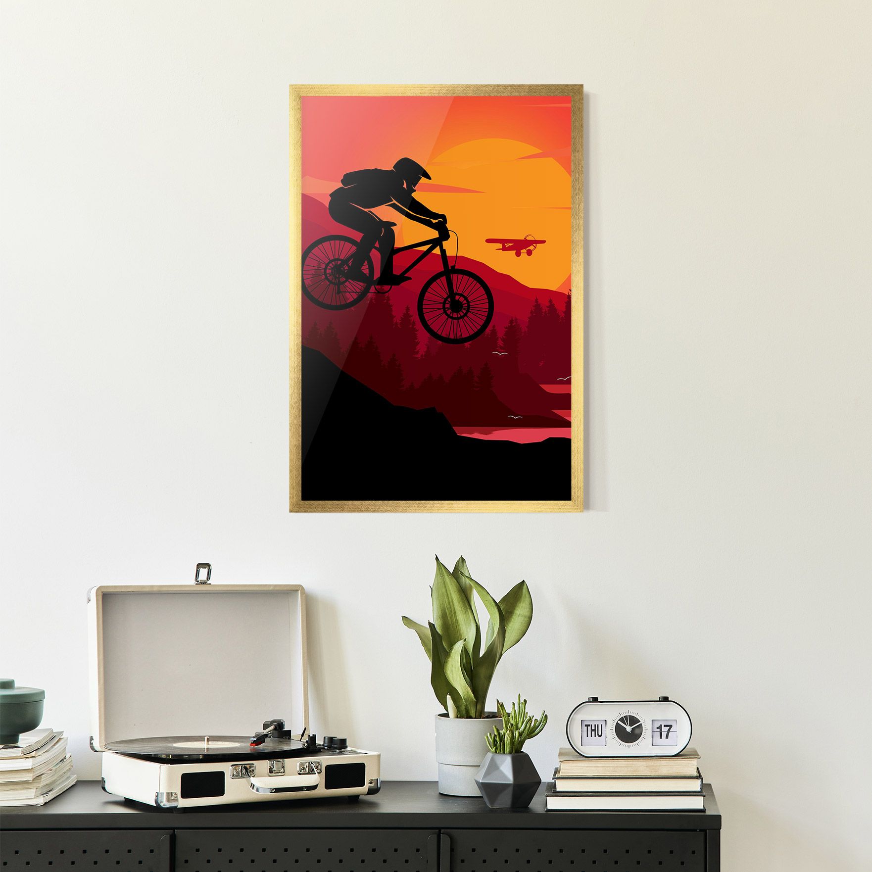 Mountain Bike Sunset mockup 2