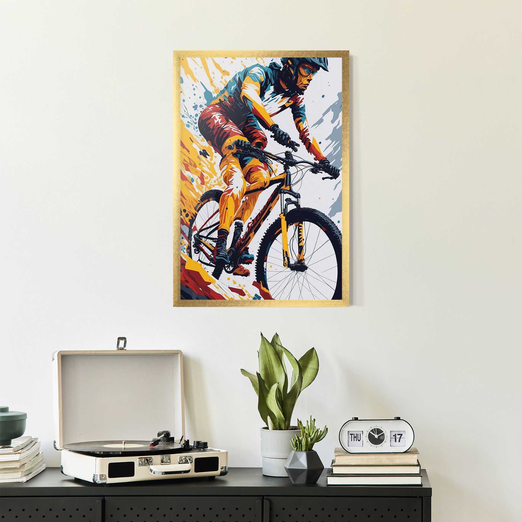 Yellow Bike Art mockup 2