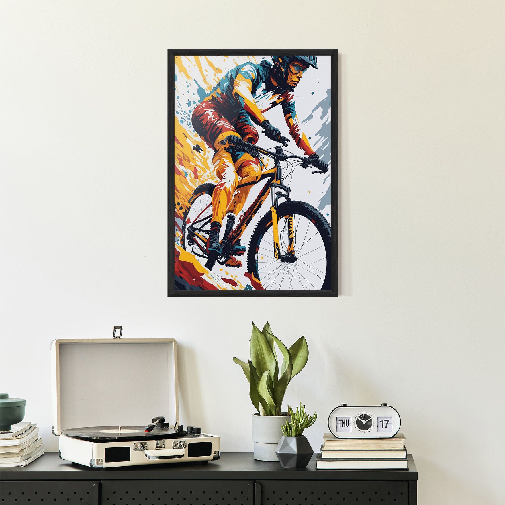 Yellow Bike Art mockup 2