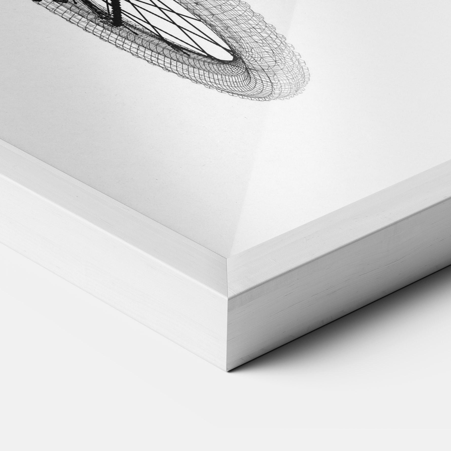 Keretezett Poszter Mountain Bicycle 3d Model mockup 3