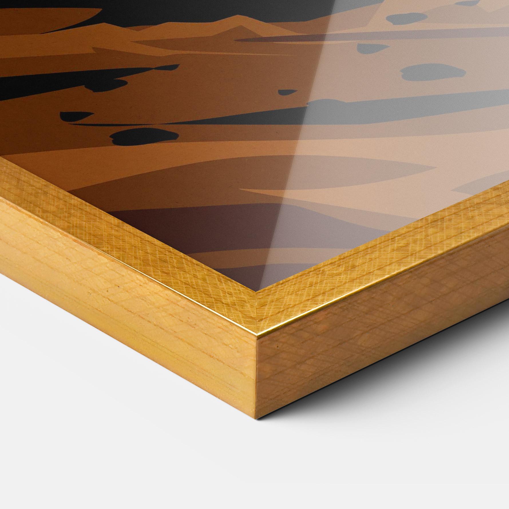 Keretezett Poszter Downhill Bike mockup 3