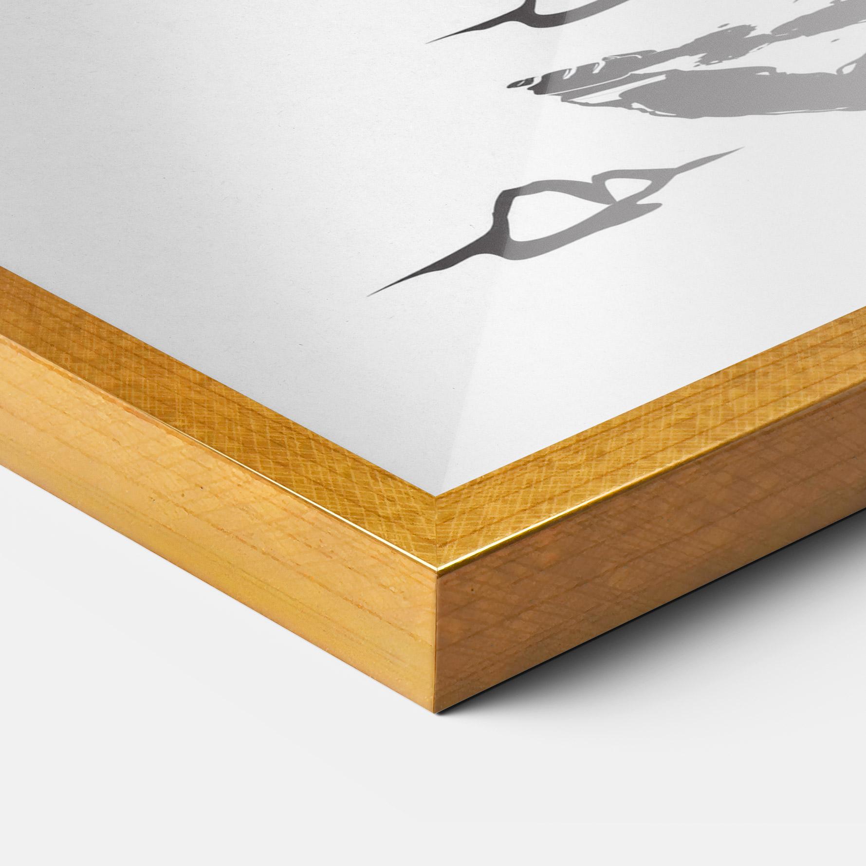 Keretezett Poszter Standing Downhill mockup 3