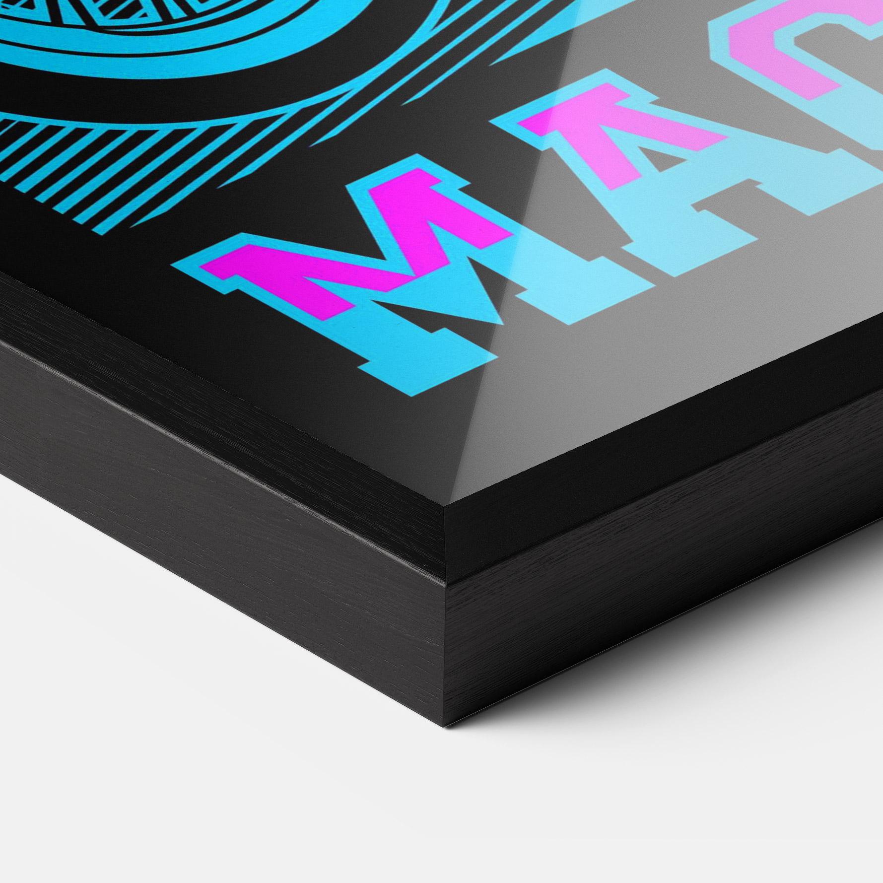 Keretezett Poszter Extreme Machine mockup 3