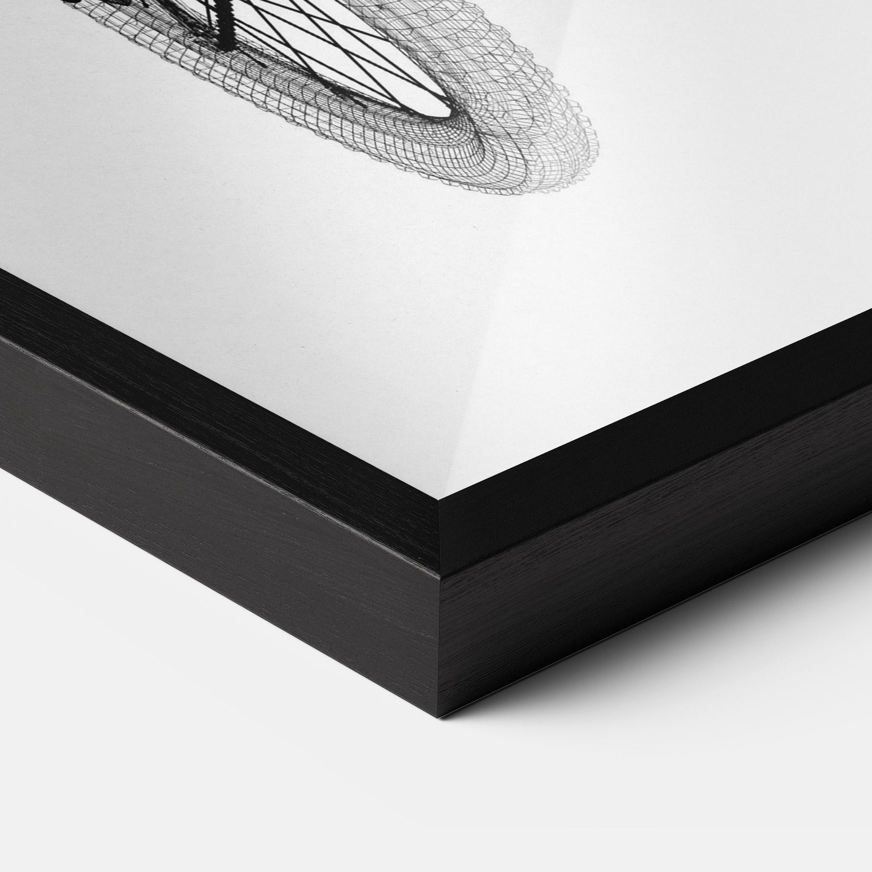 Keretezett Poszter Mountain Bicycle 3d Model mockup 3