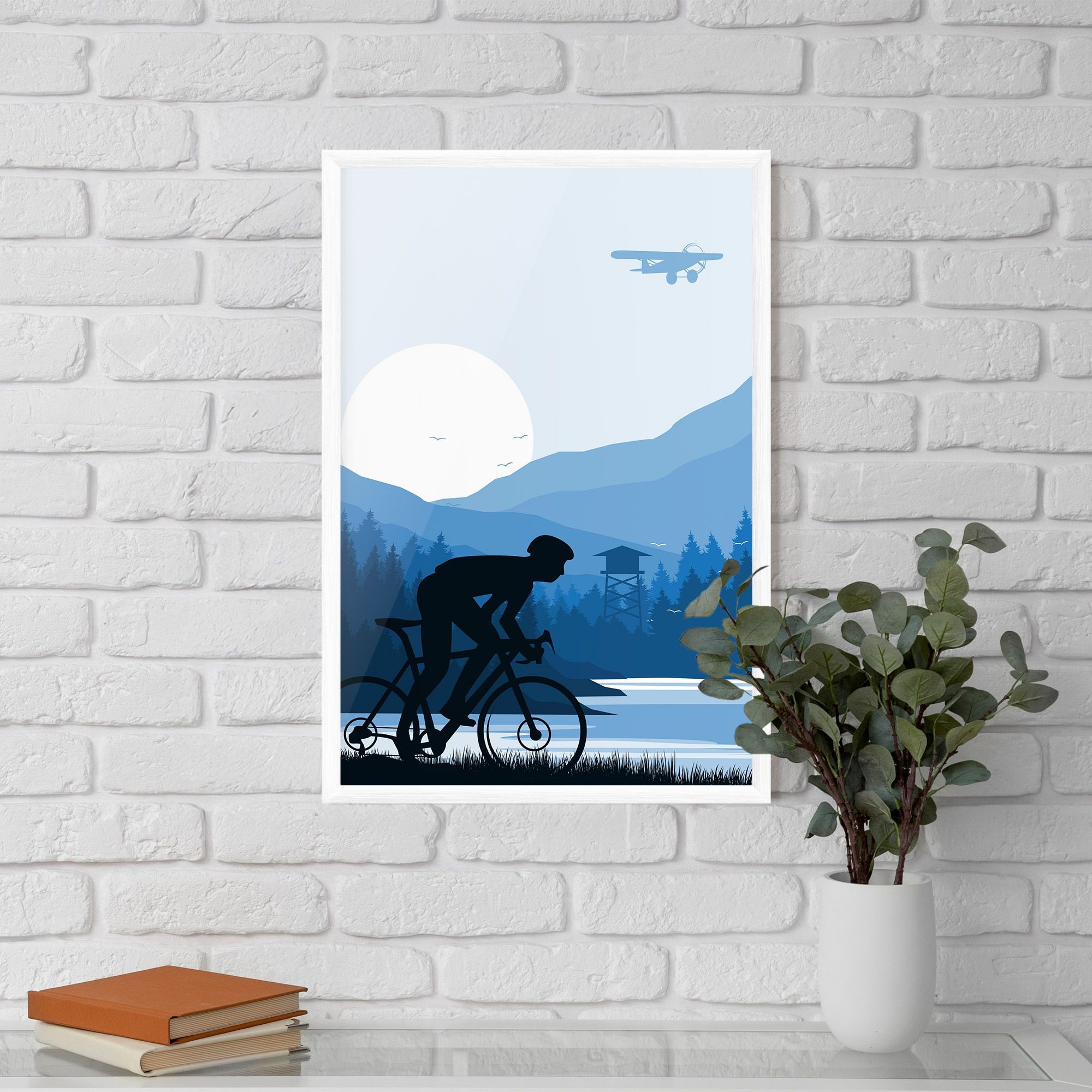 Blue Light Bike mockup 5