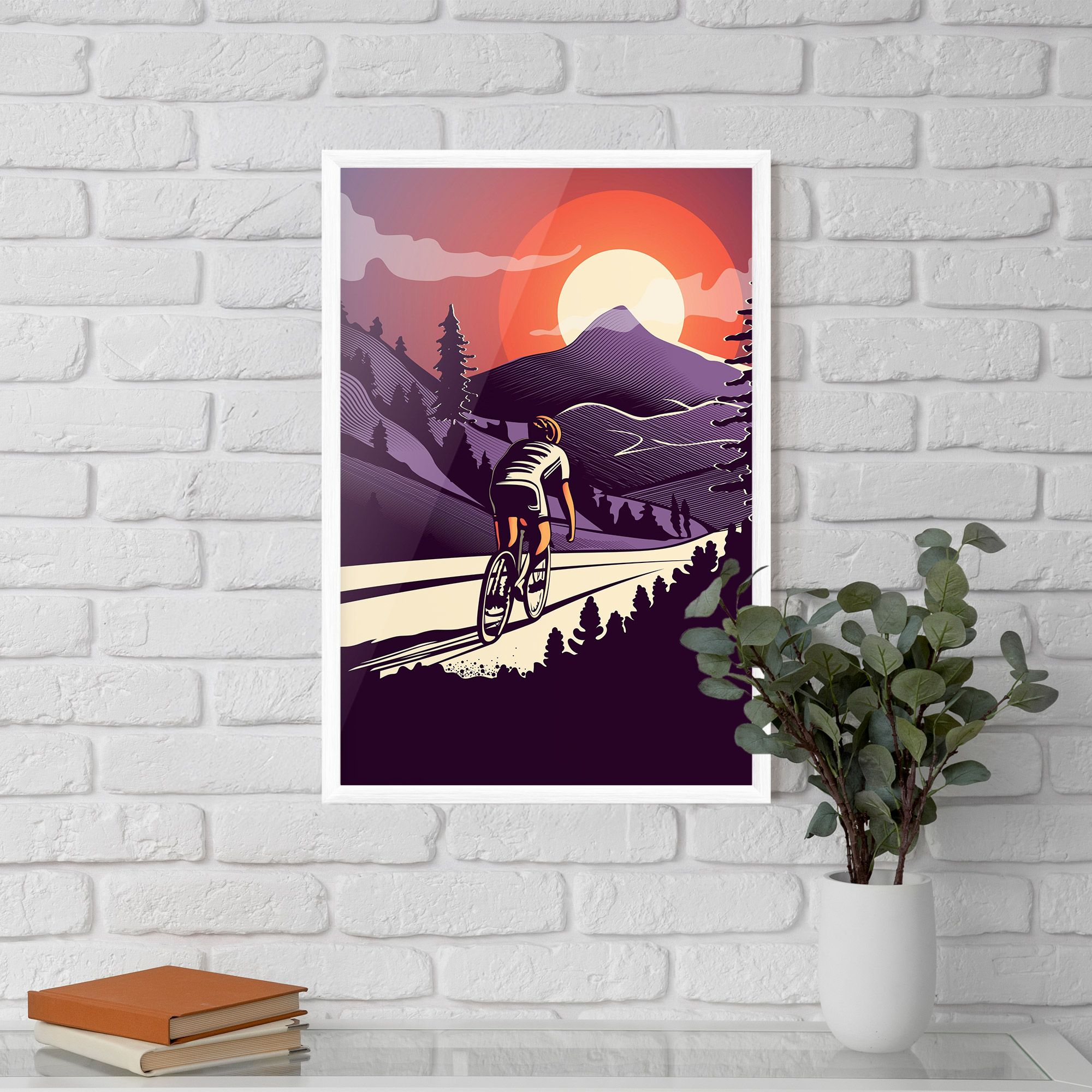 Cycling Sunset mockup 5