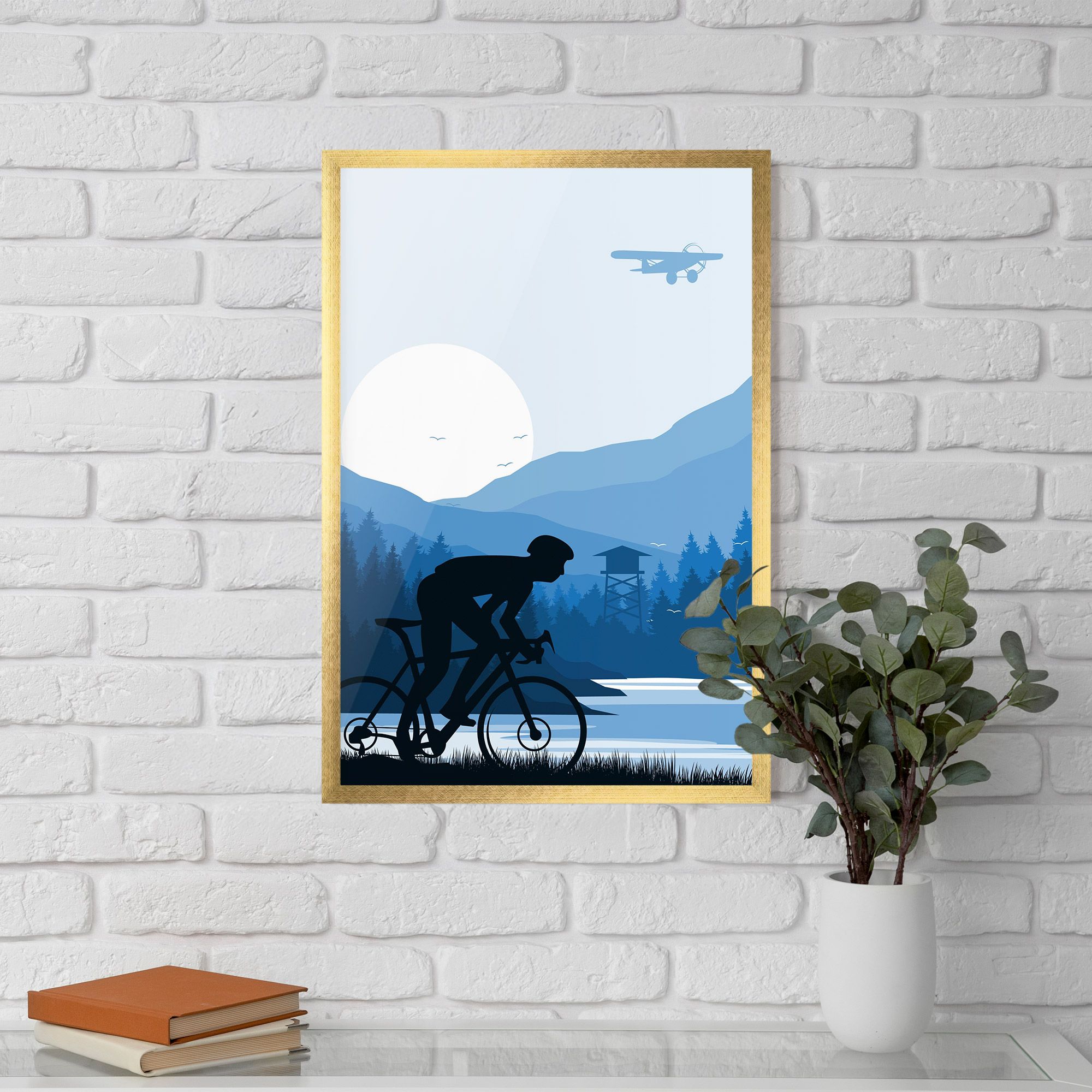 Blue Light Bike mockup 5