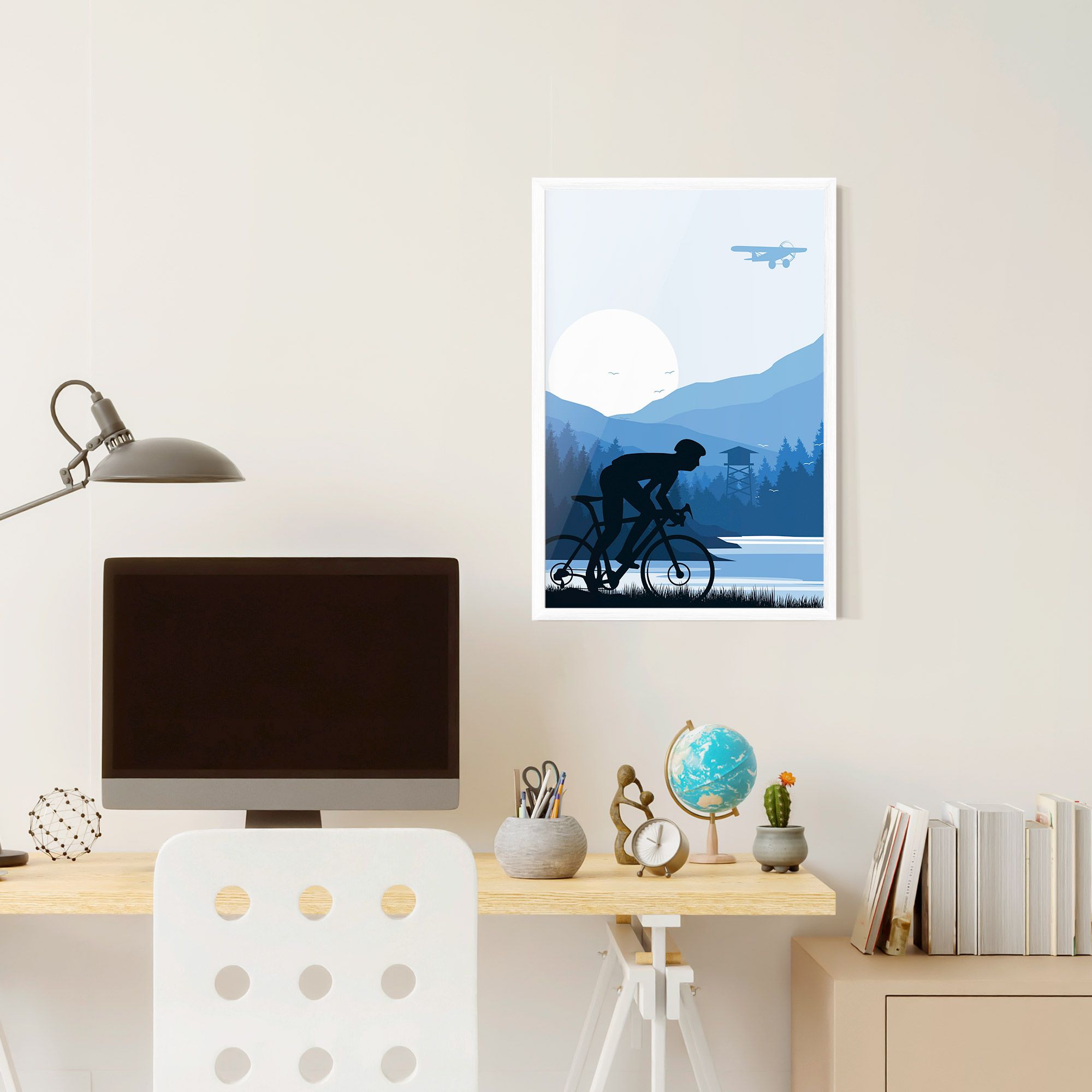 Blue Light Bike mockup 6