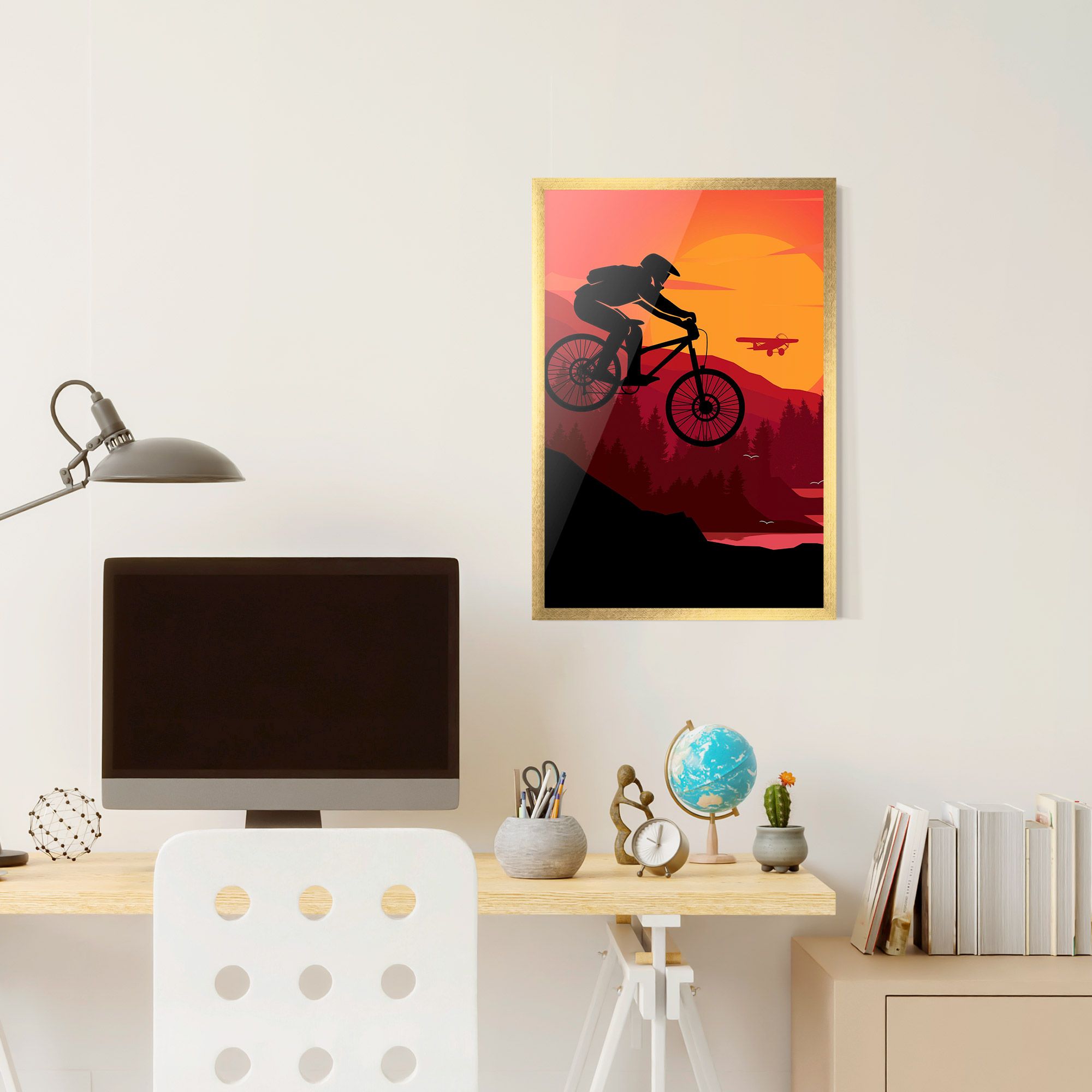 Mountain Bike Sunset mockup 6