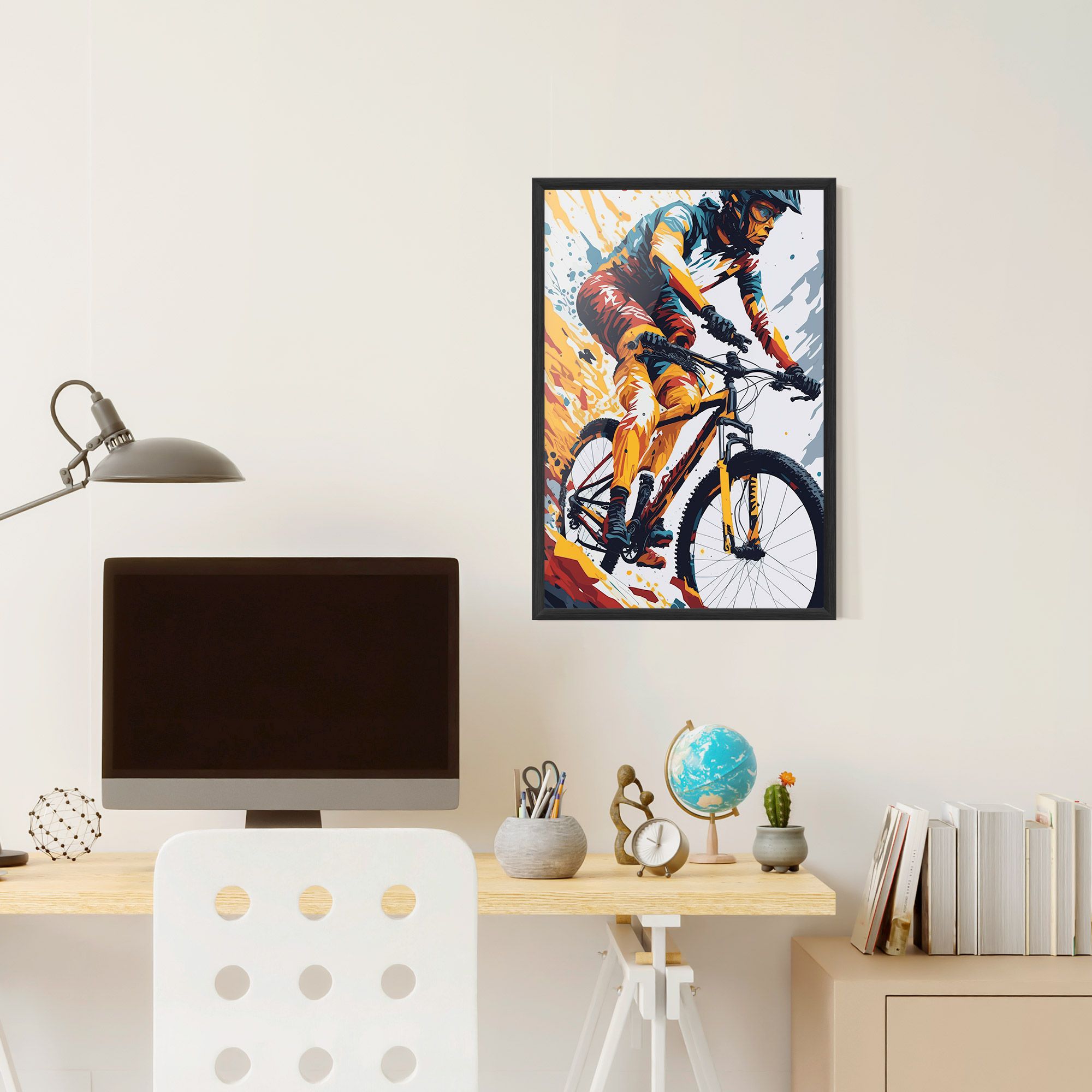 Yellow Bike Art mockup 6