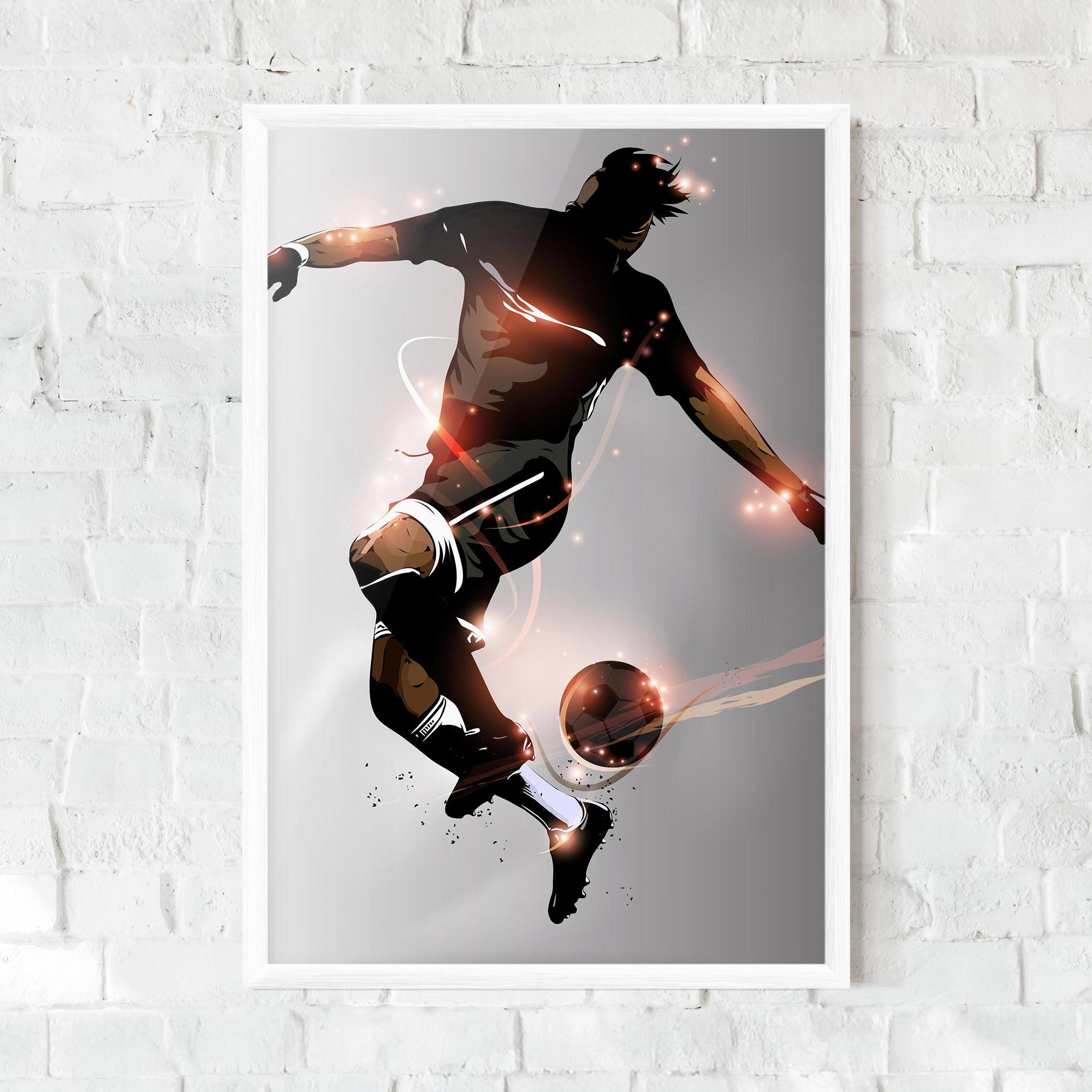 Keretezett Poszter Football Jump mockup 0
