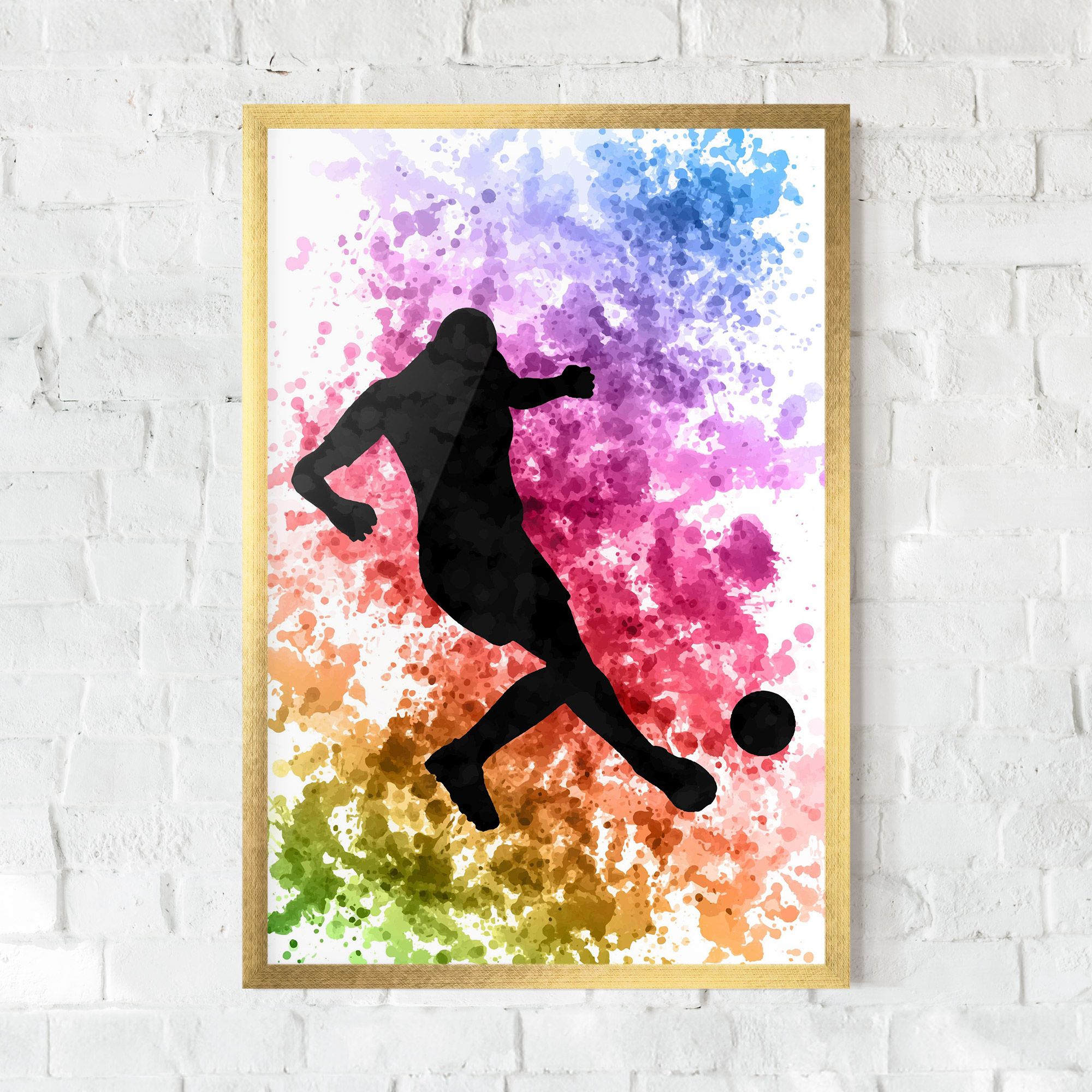 Colorful Art Football mockup 0