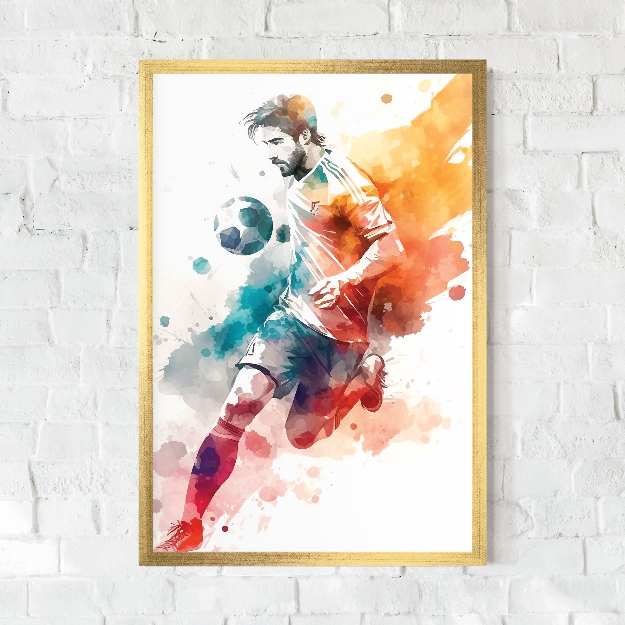 Football Watercolor mockup 0