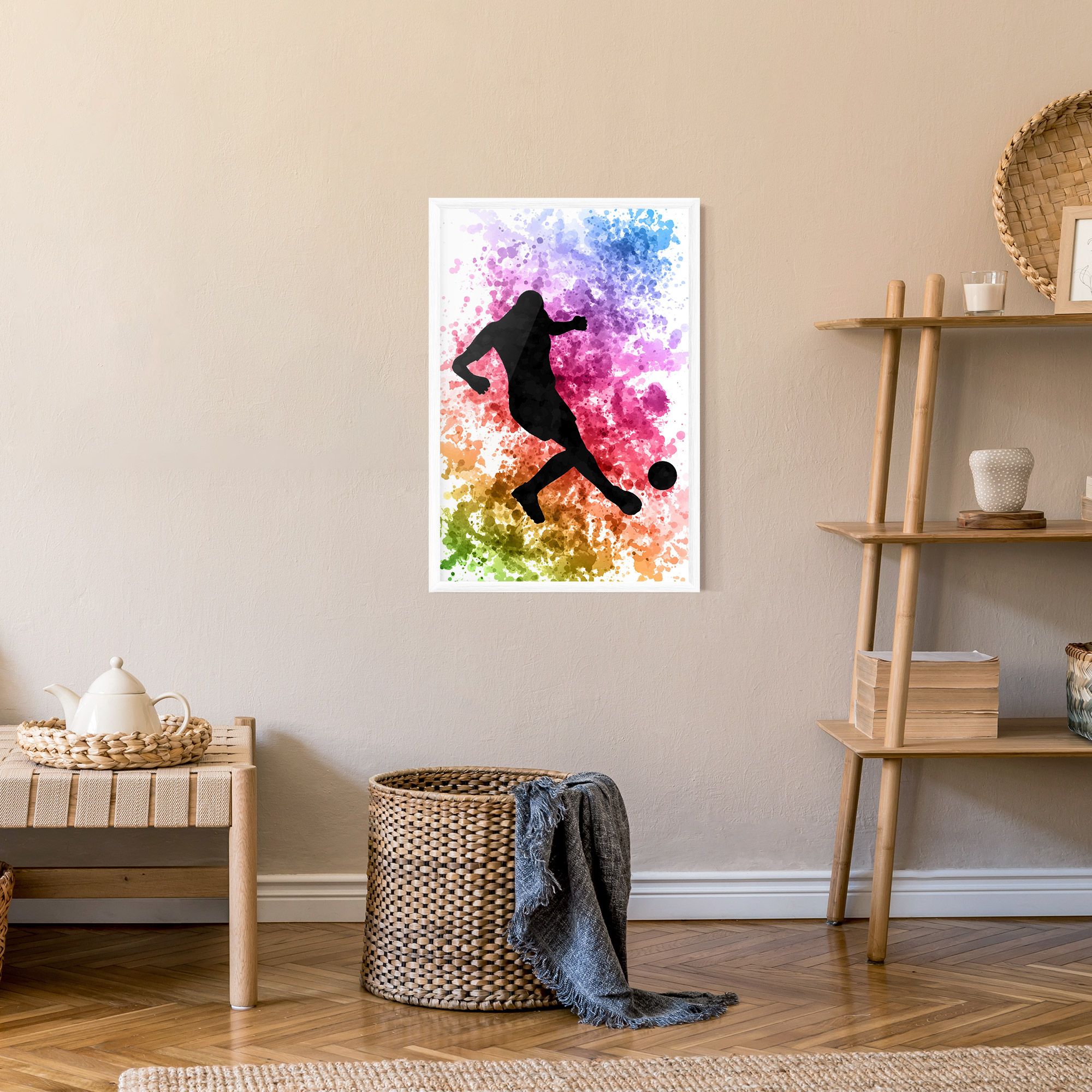 Colorful Art Football mockup 9