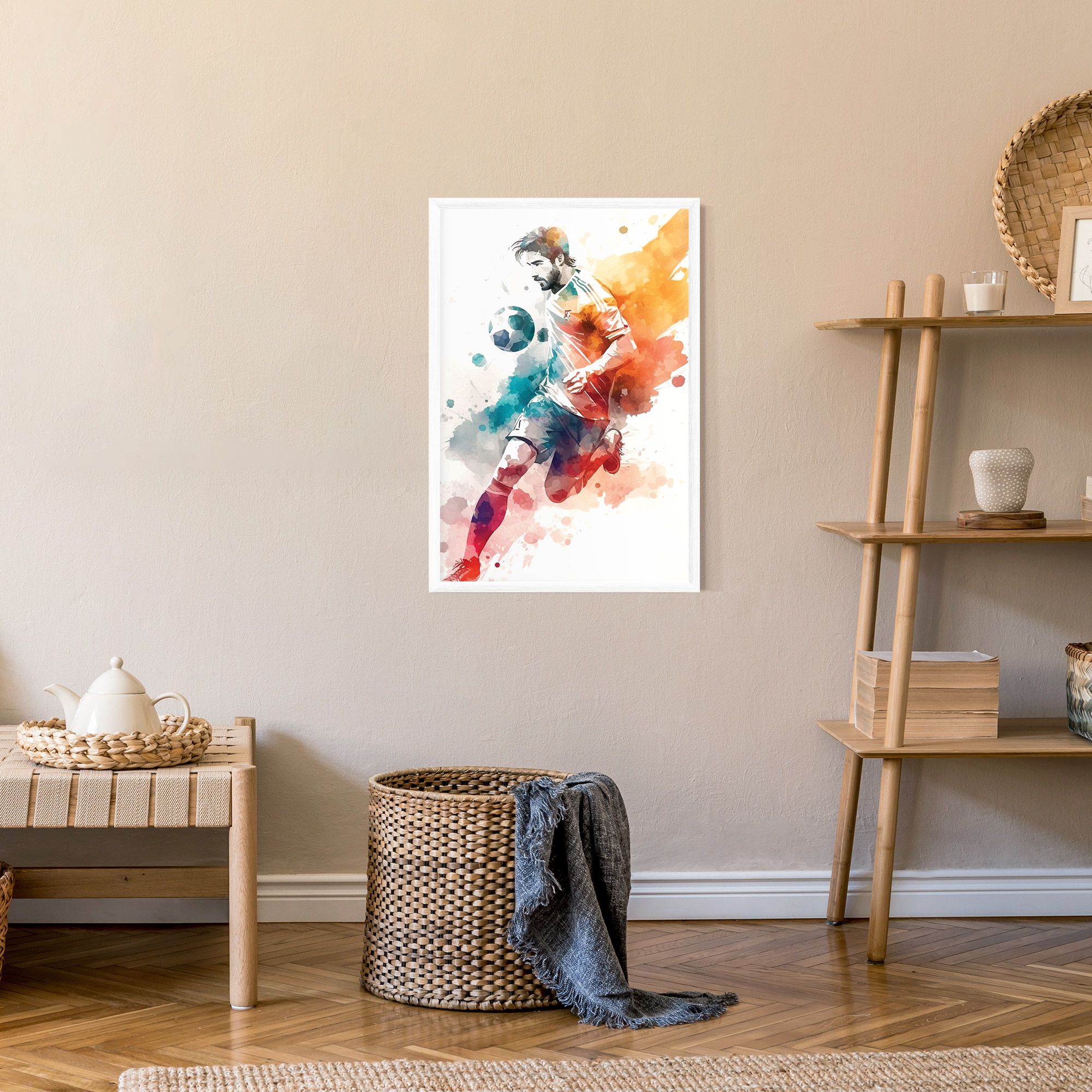 Football Watercolor mockup 9