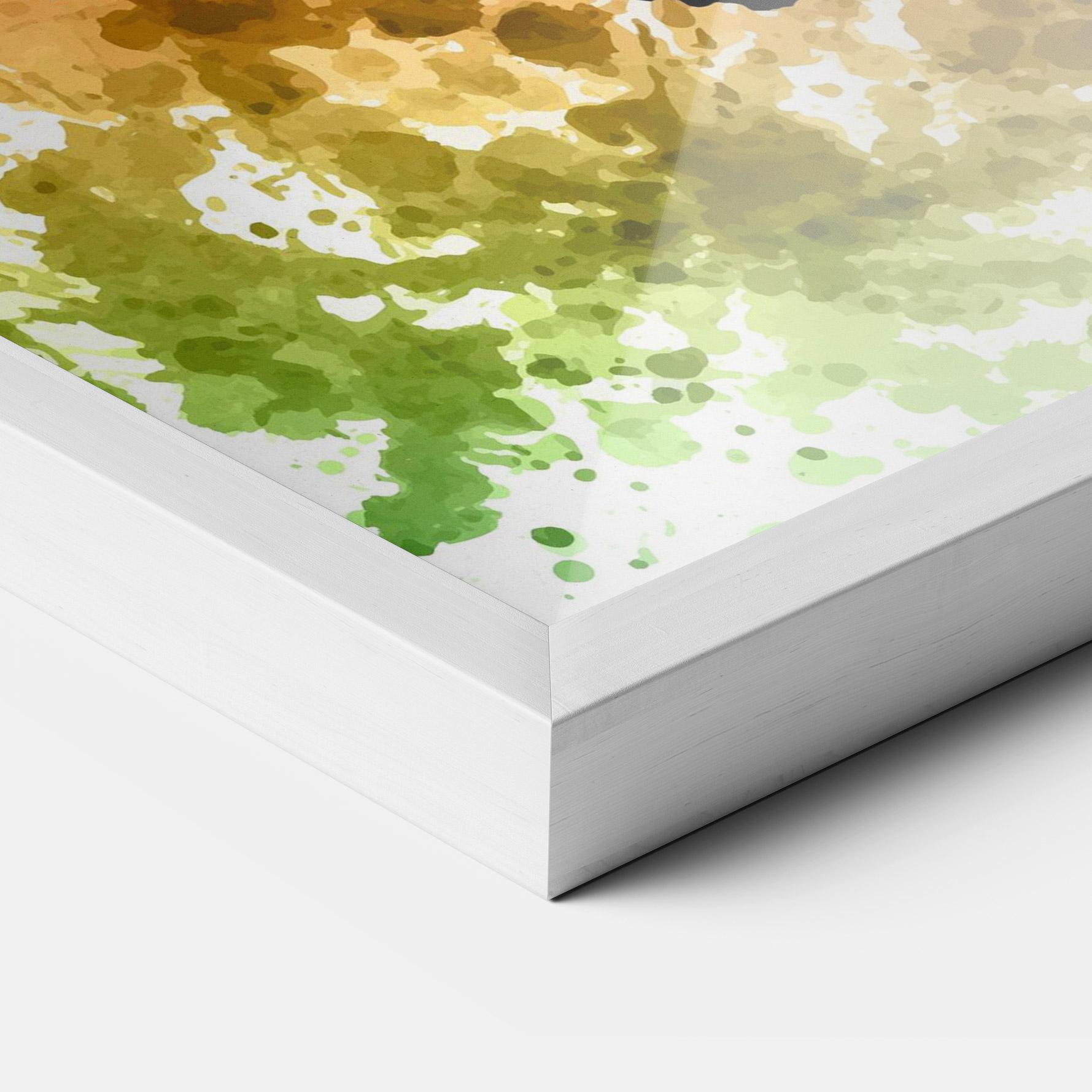 Keretezett Poszter Colorful Art Football mockup 3