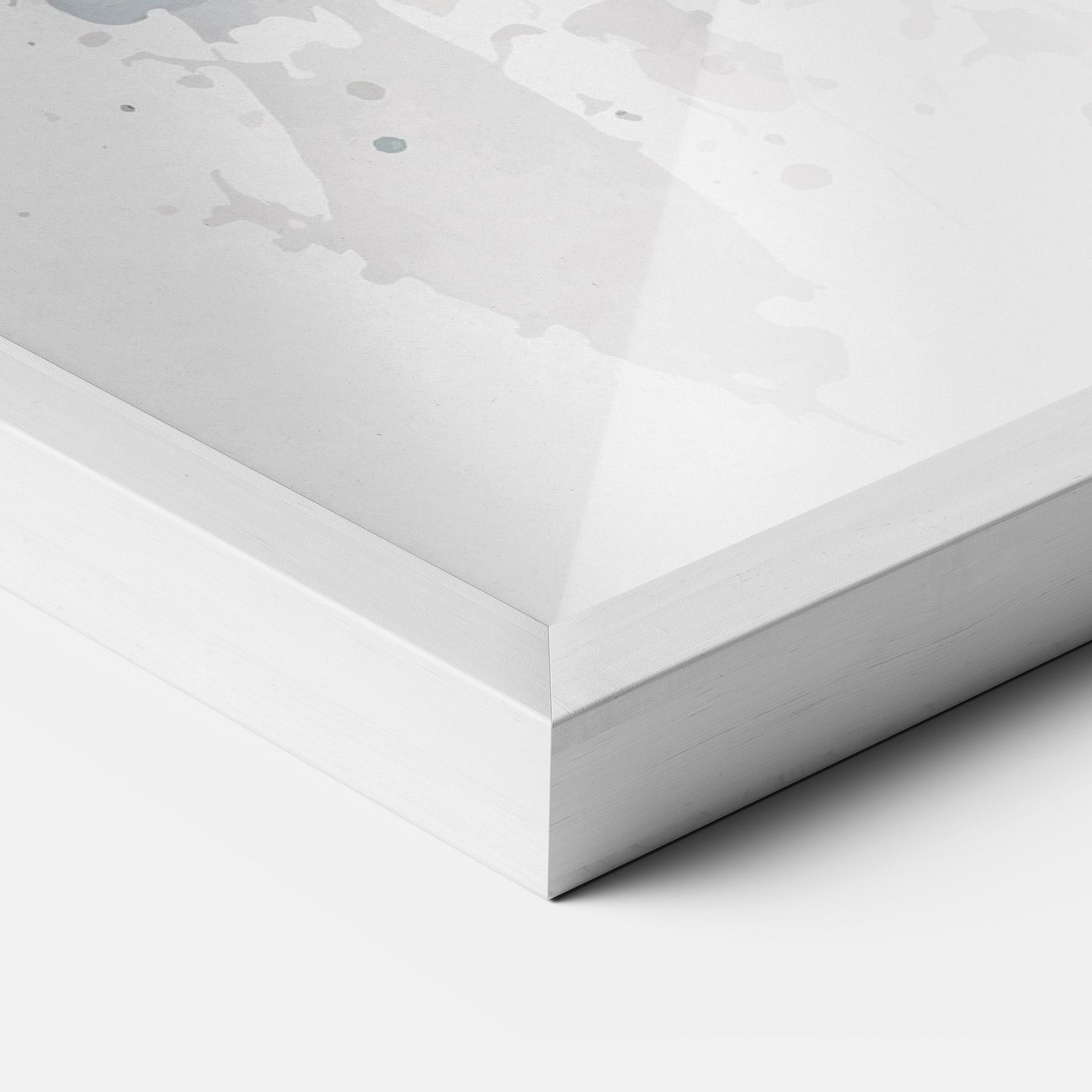 Keretezett Poszter Watercolor Football mockup 3