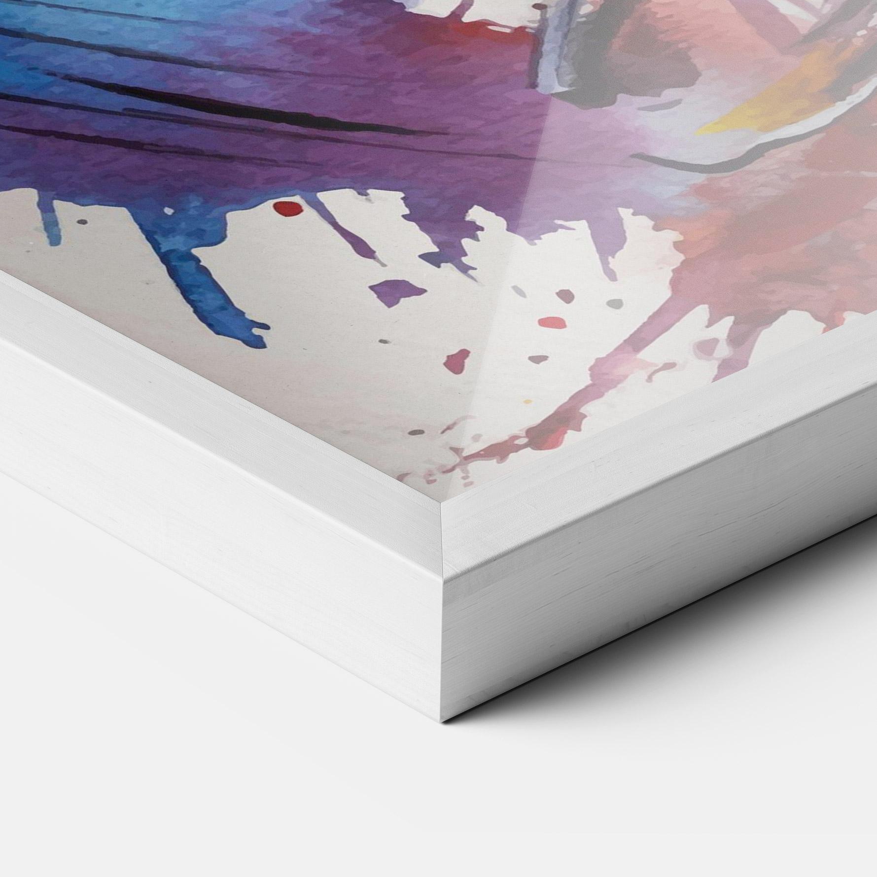 Keretezett Poszter Yellow Art Football mockup 3