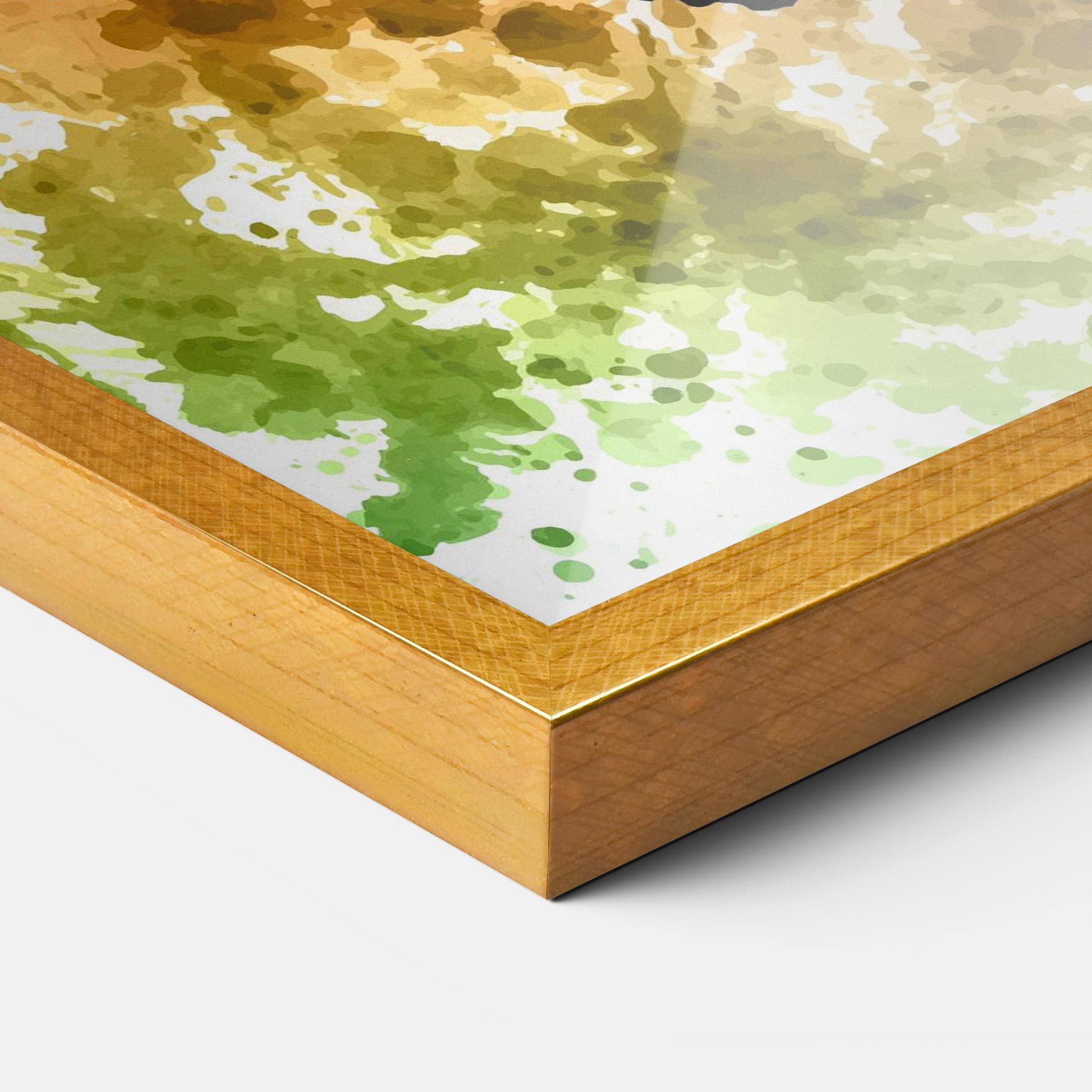 Keretezett Poszter Colorful Art Football mockup 3