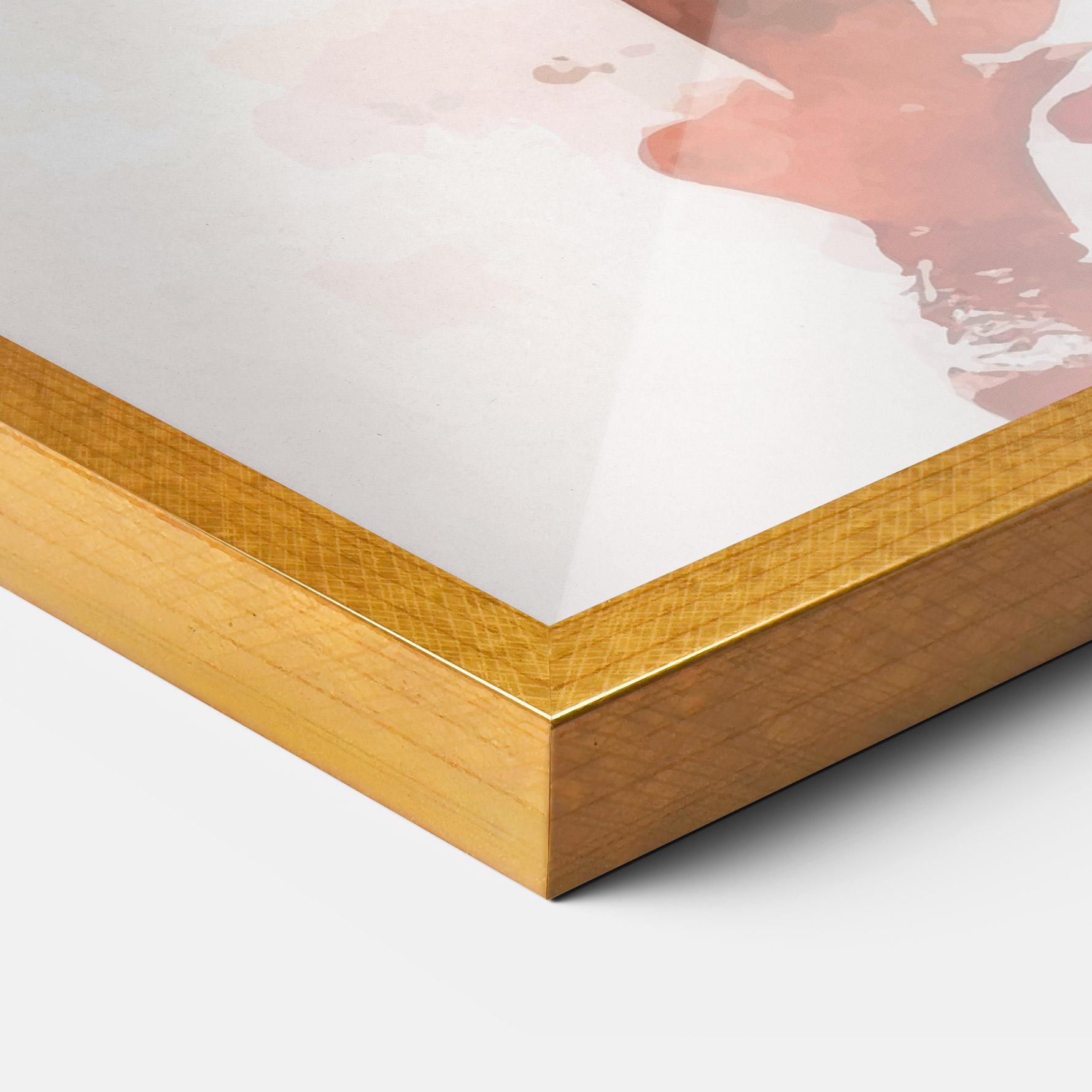 Keretezett Poszter Green Football mockup 3