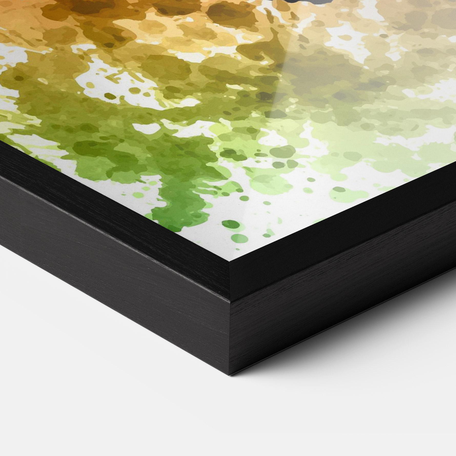 Keretezett Poszter Colorful Art Football mockup 3