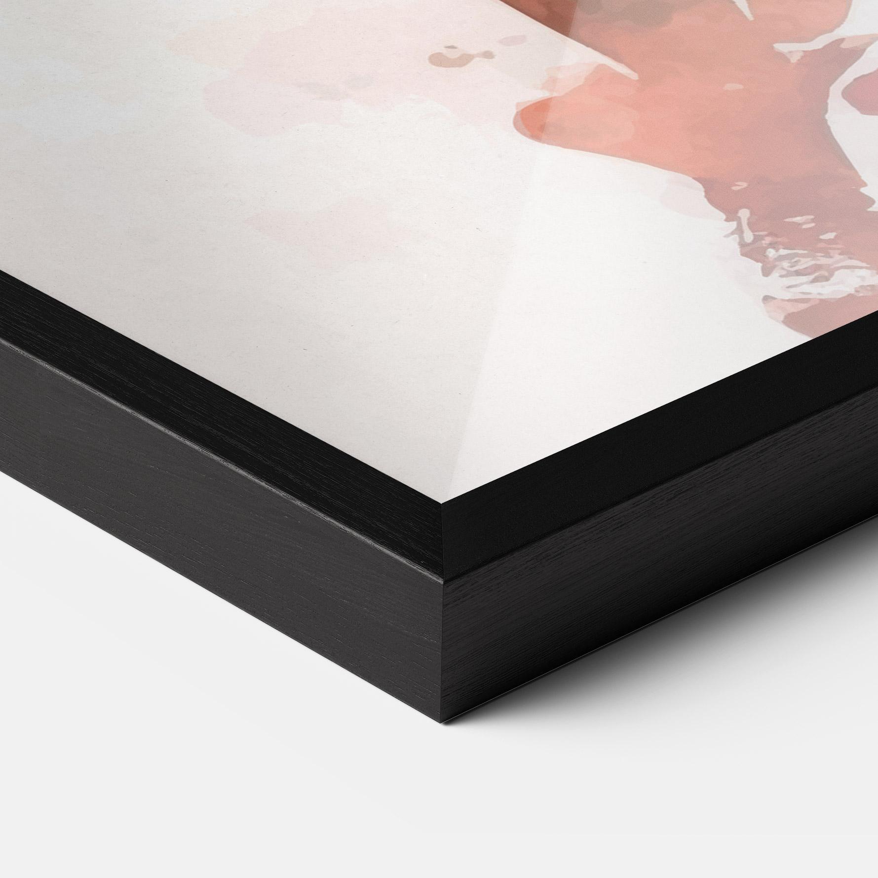 Keretezett Poszter Green Football mockup 3