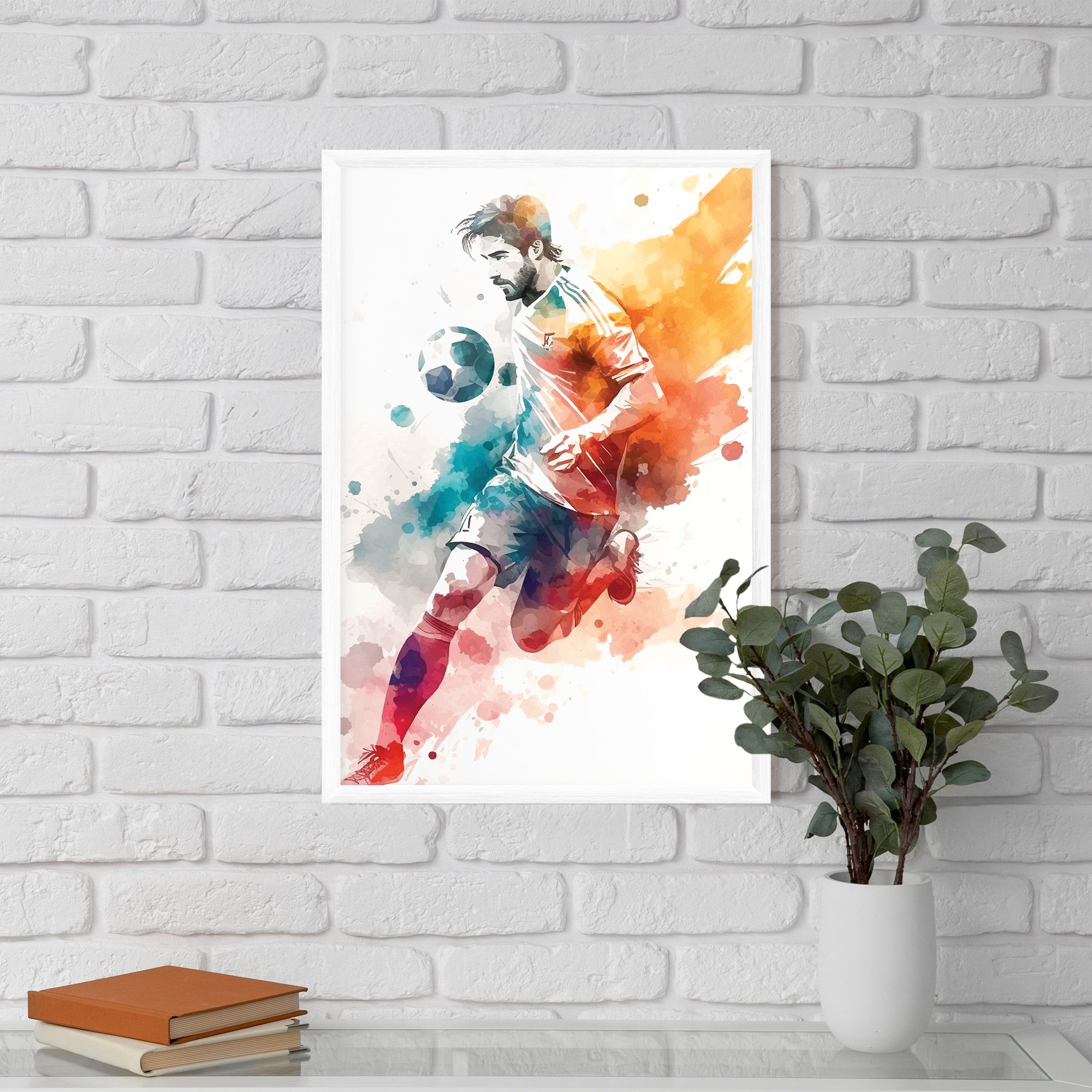 Football Watercolor mockup 5