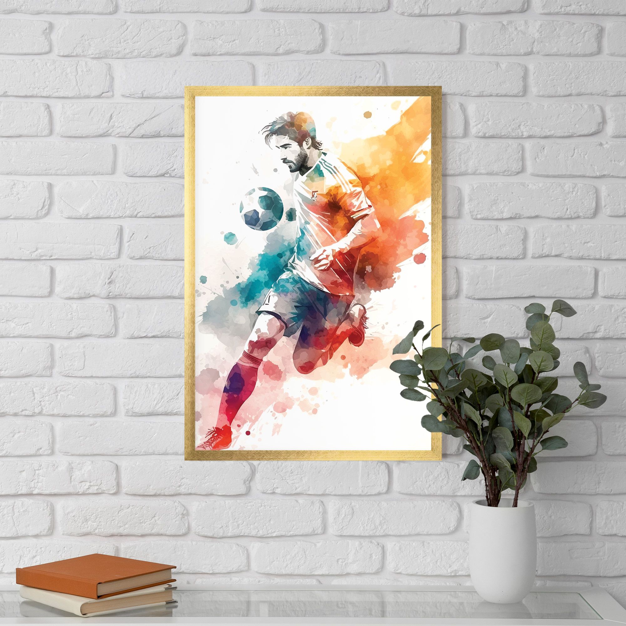 Football Watercolor mockup 5