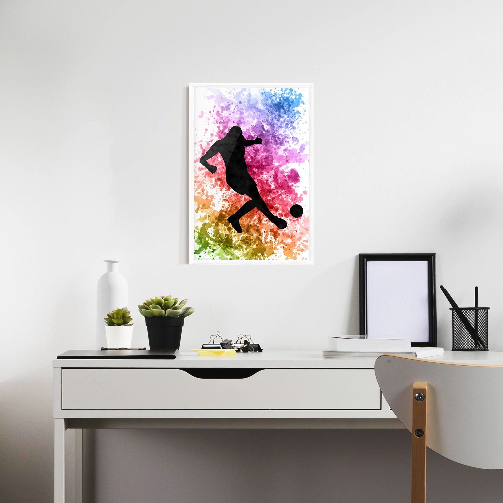 Colorful Art Football mockup 7