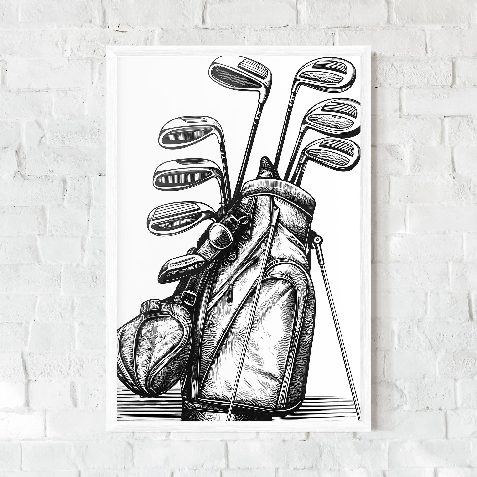 Keretezett Poszter Golf Club mockup 0