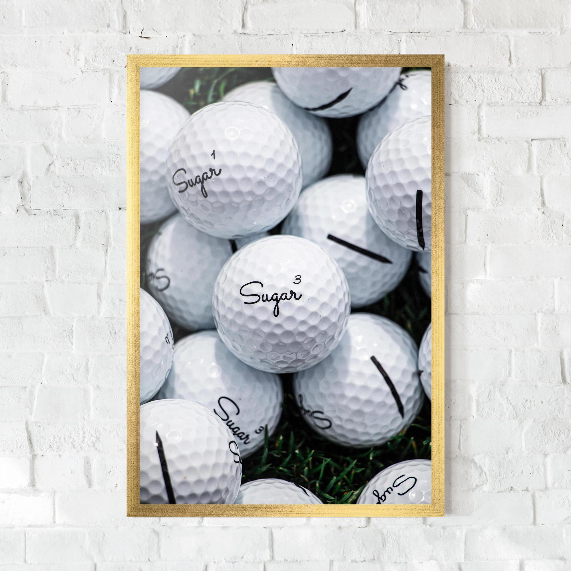 Keretezett Poszter Sugar Golf Balls mockup 0
