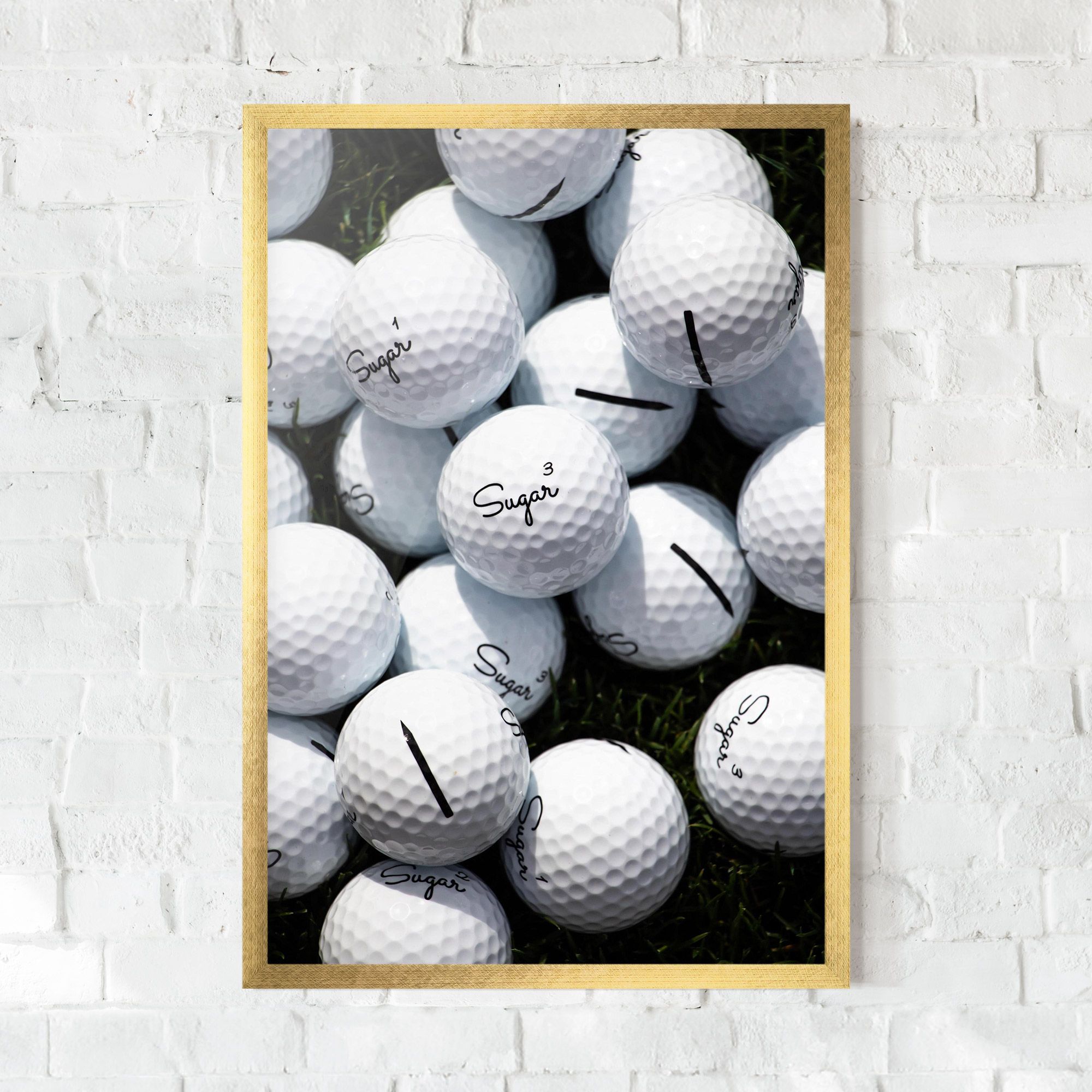 White Sugar Golf Balls mockup 0